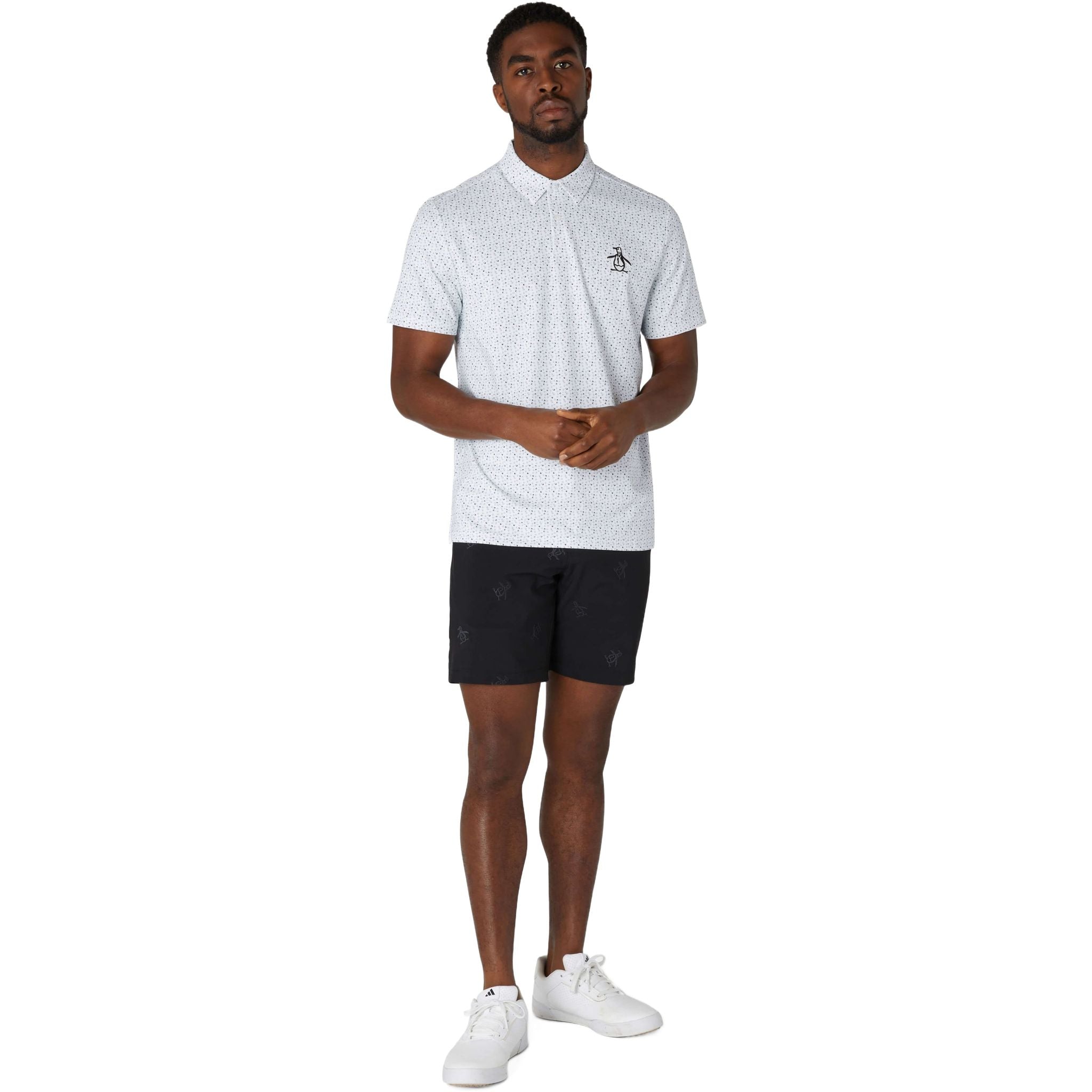 Polo da uomo originale Penguin All-Over con palline da golf