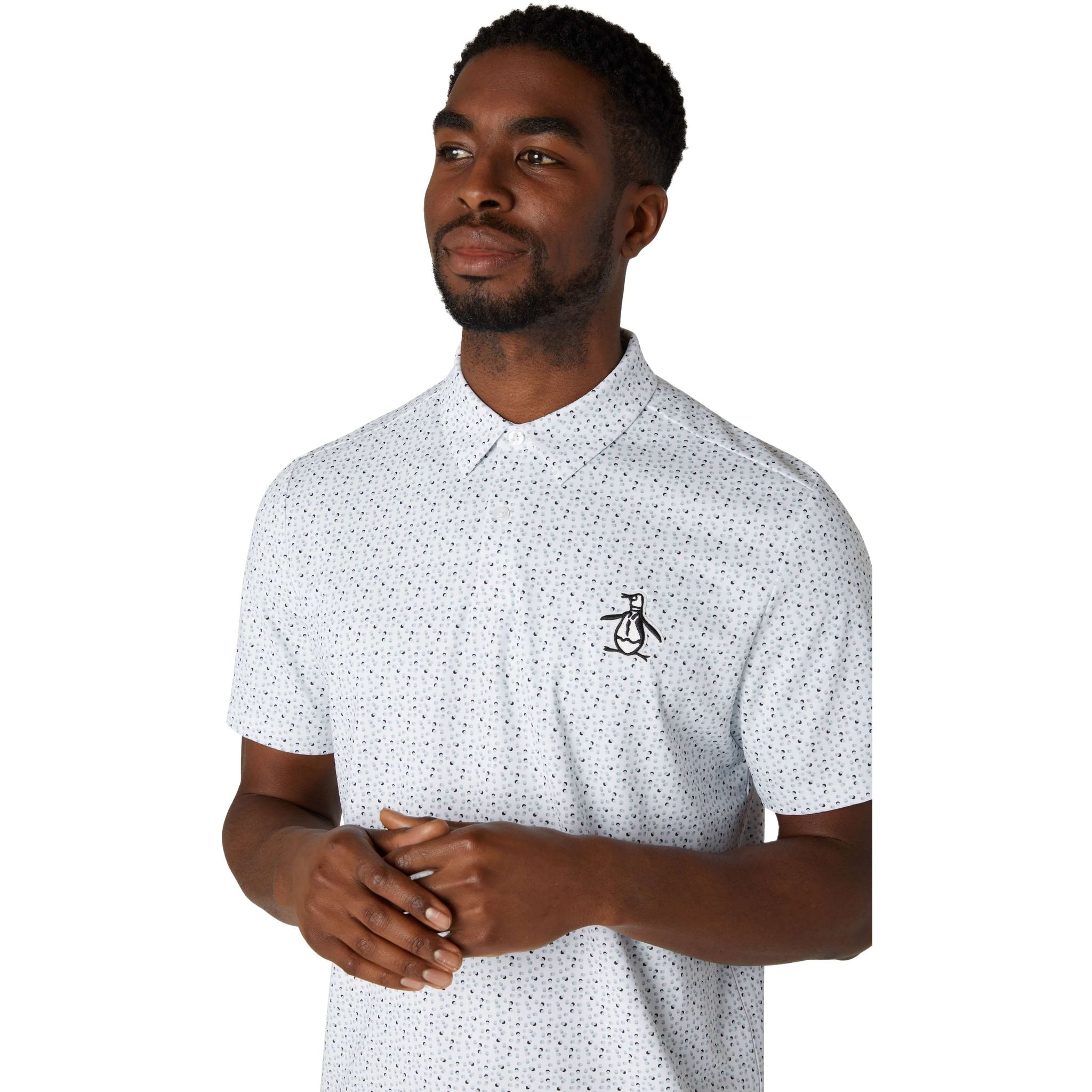 Polo da uomo originale Penguin All-Over con palline da golf