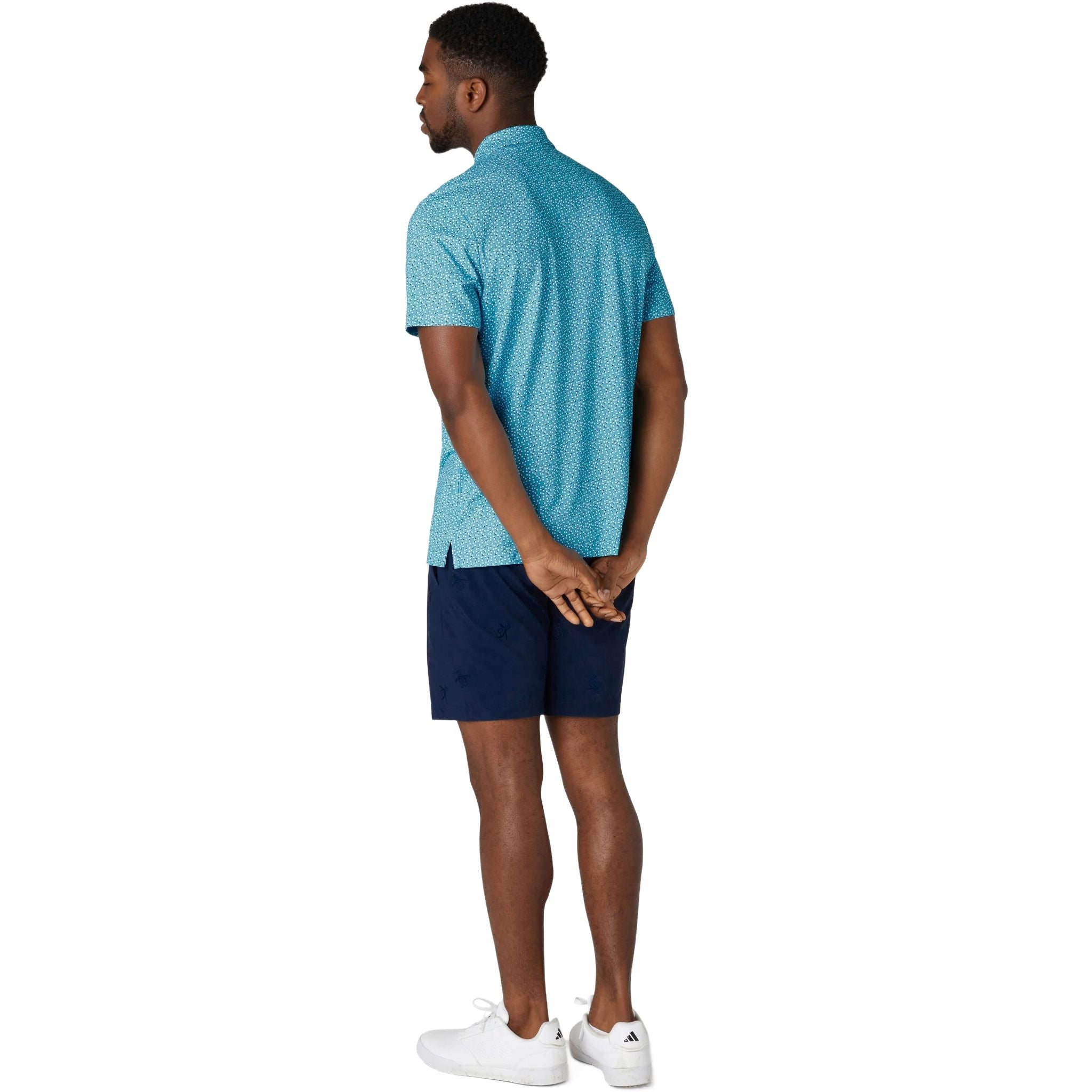 Polo da uomo originale Penguin All-Over con palline da golf