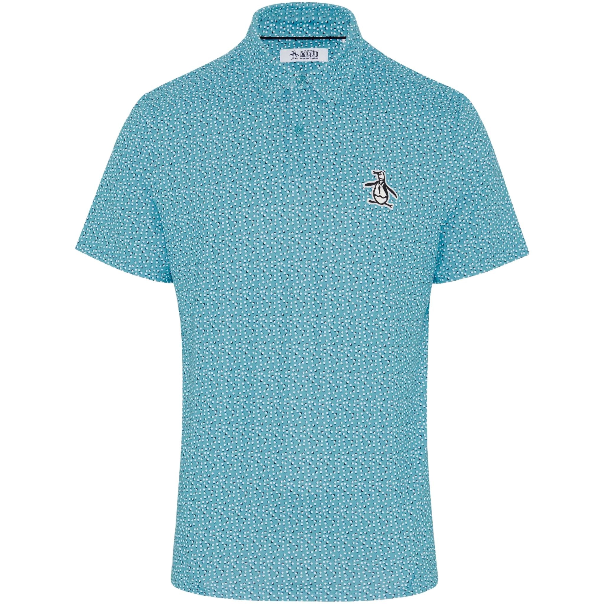 Polo da uomo originale Penguin All-Over con palline da golf