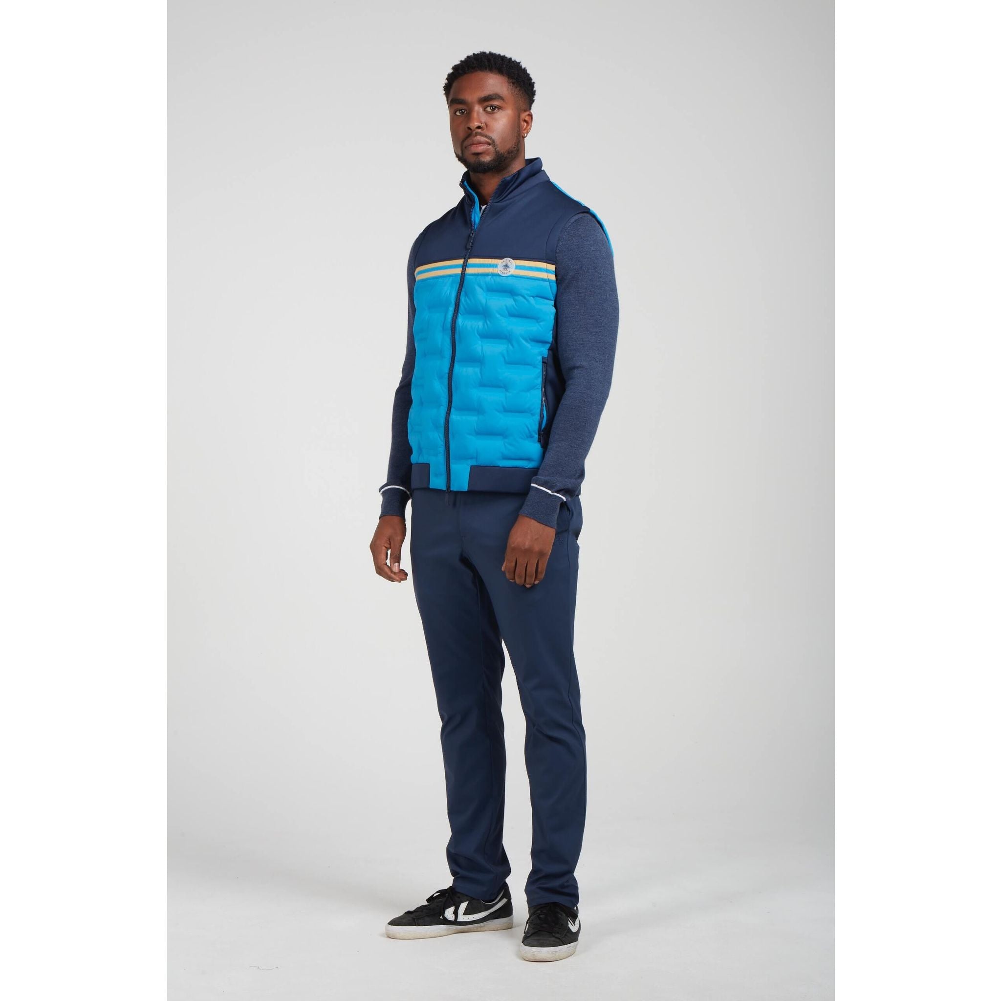 Gilet isolante Original Penguin Mixed Media Block da uomo
