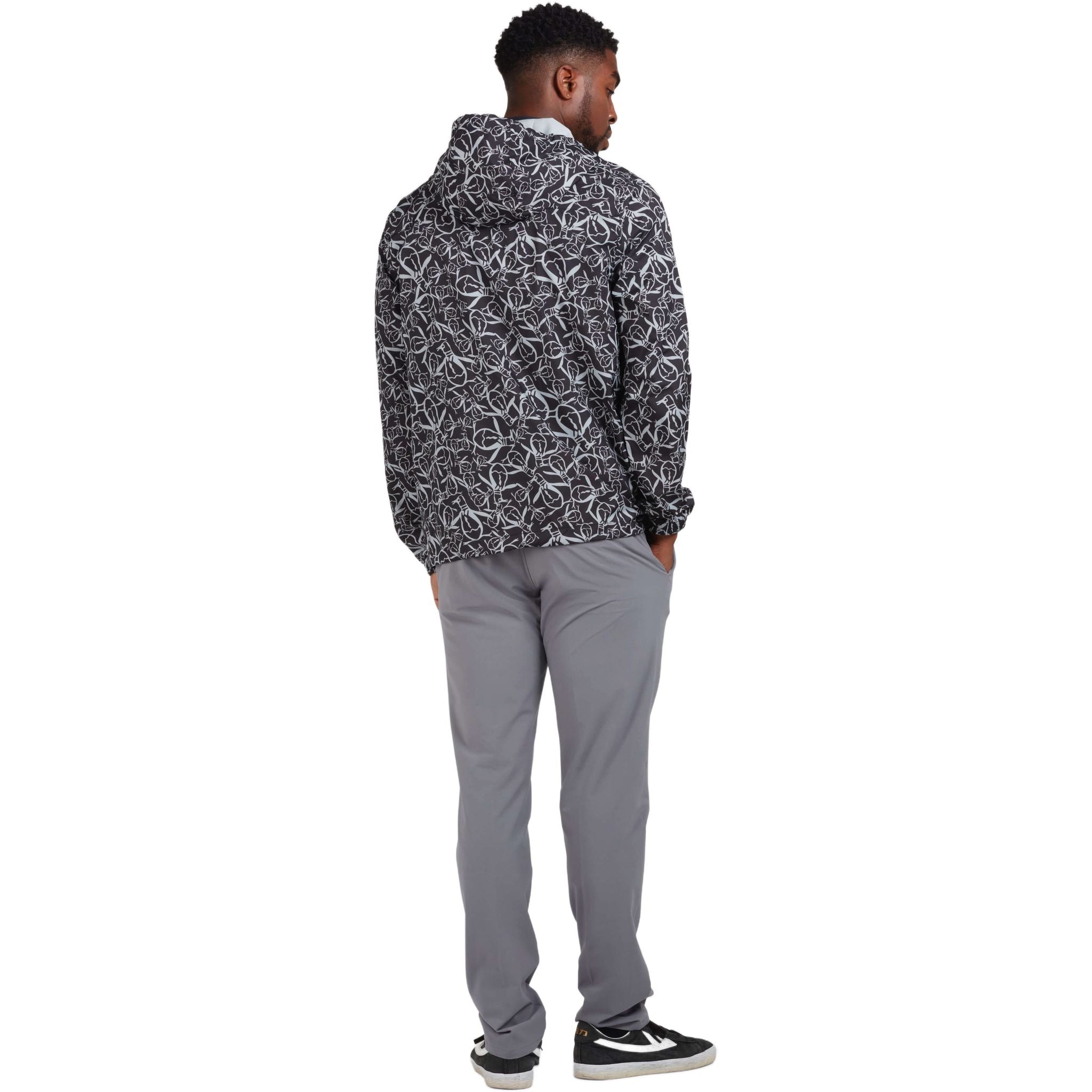 Giacca a vento stampata con marchio originale Penguin da uomo