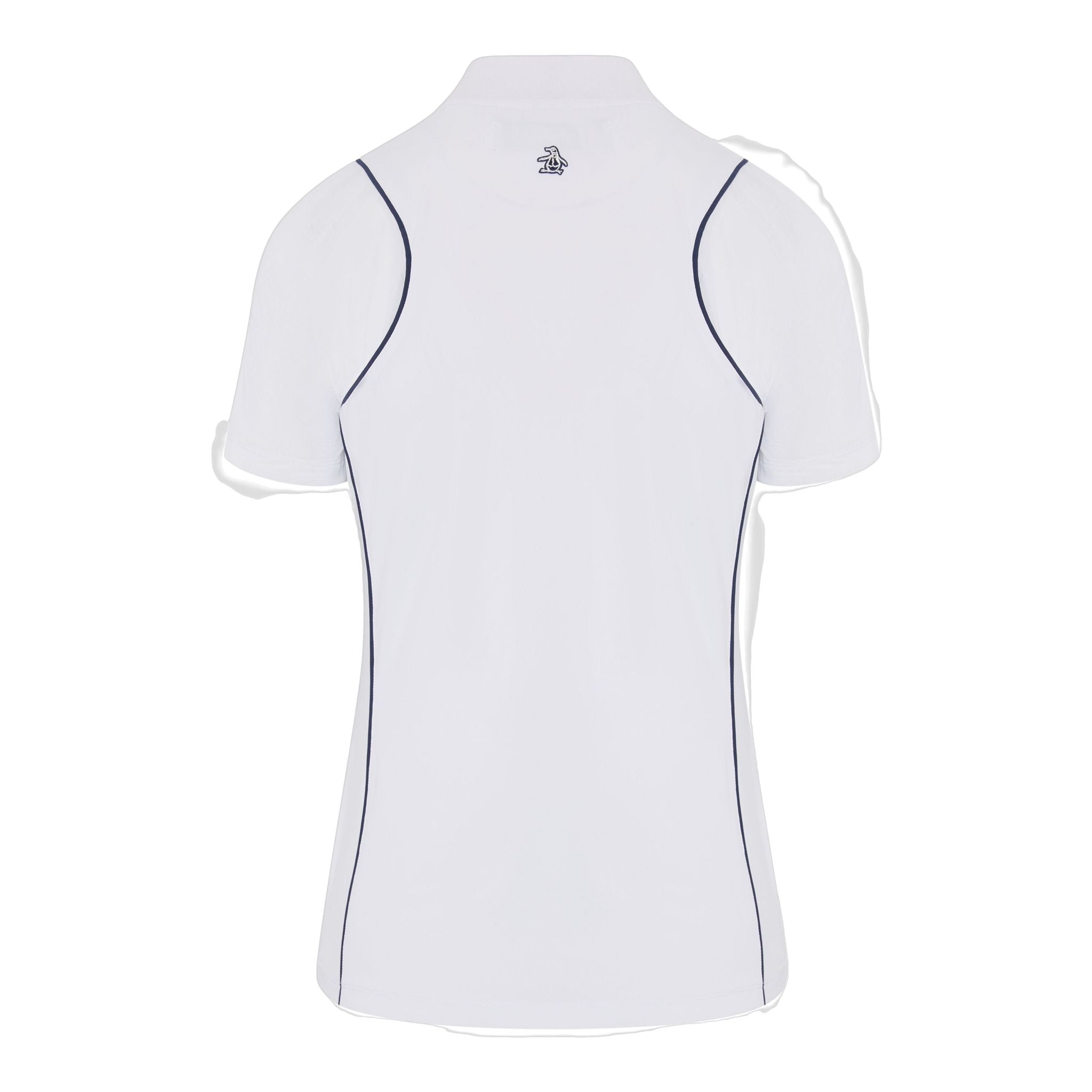 Maglietta da donna con zip frontale e maniche in rete Original Penguin