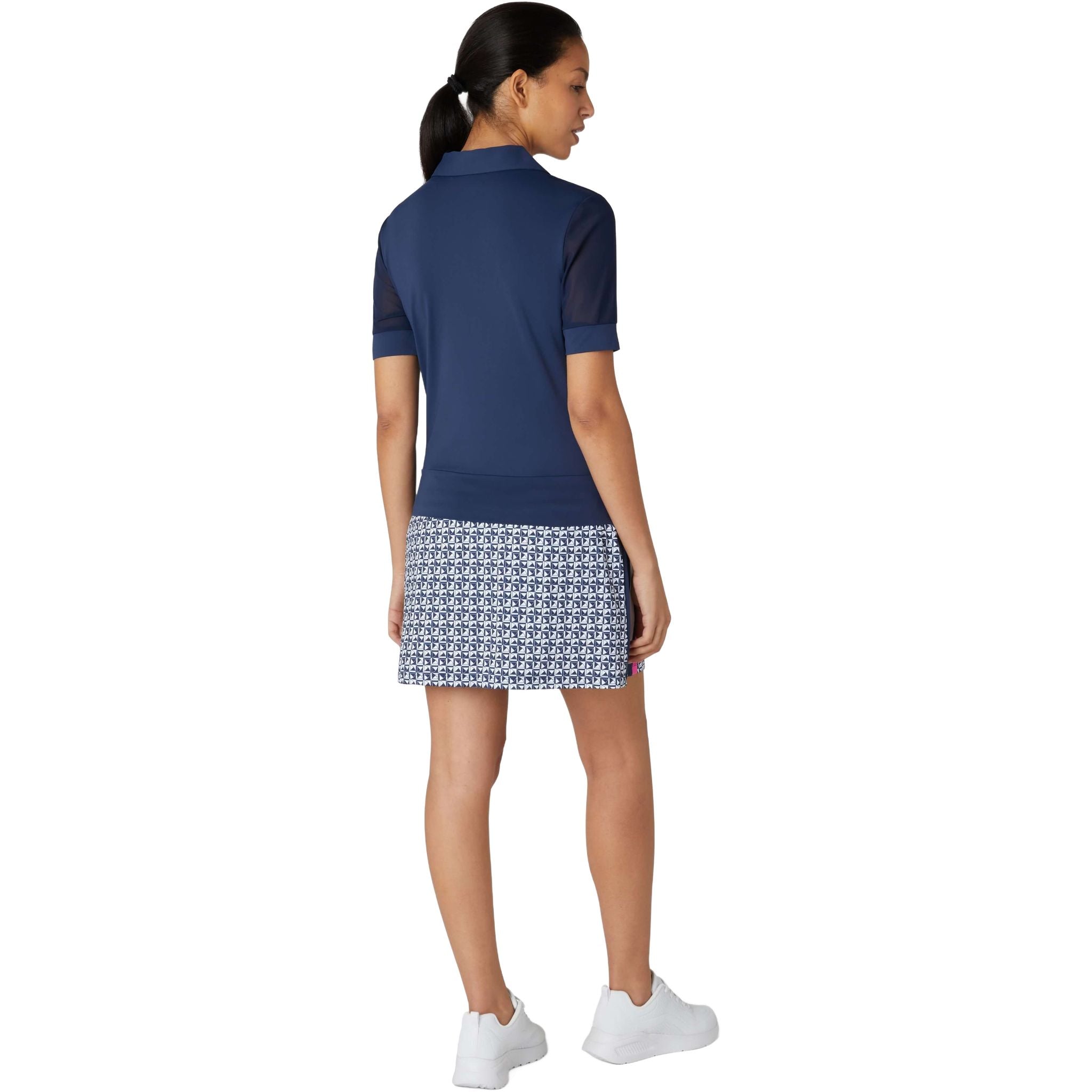 Polo da donna originale Penguin a 1/2 manica in rete bloccata