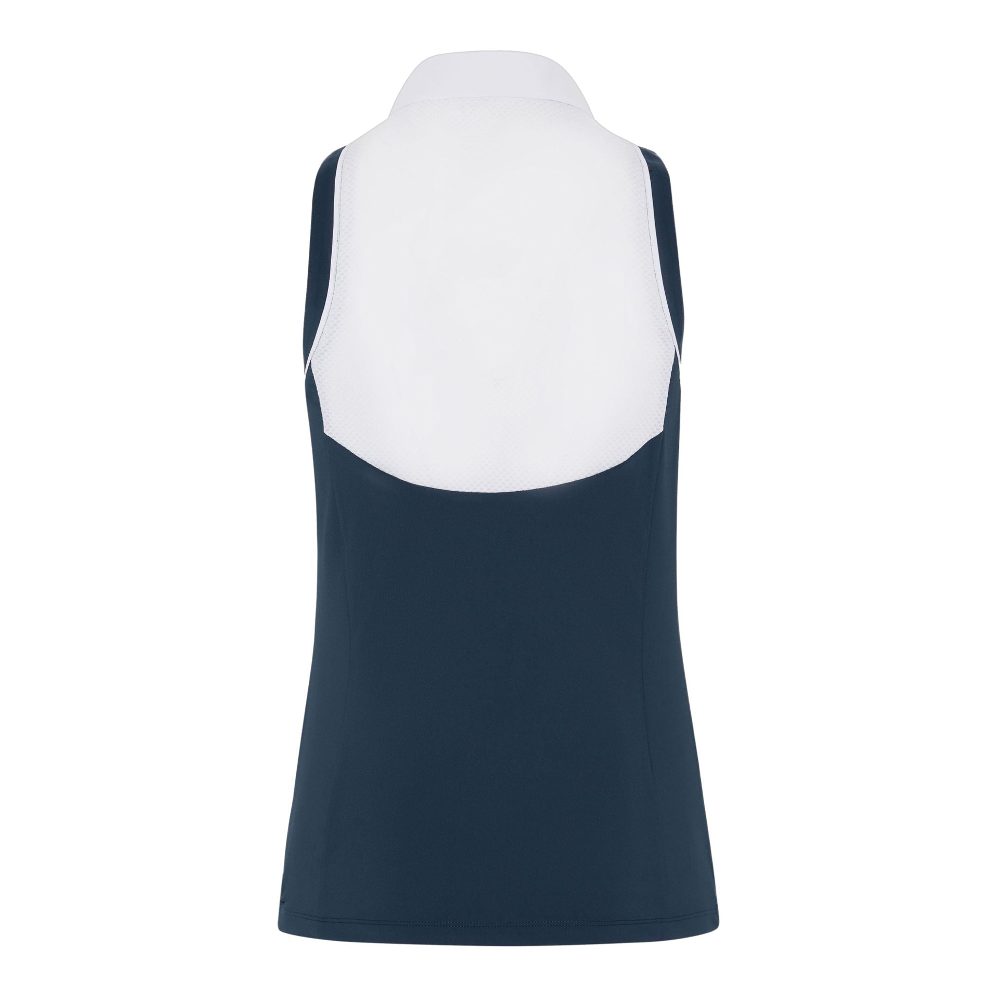 Polo senza maniche a blocchi di colore in meshback originale Penguin da donna