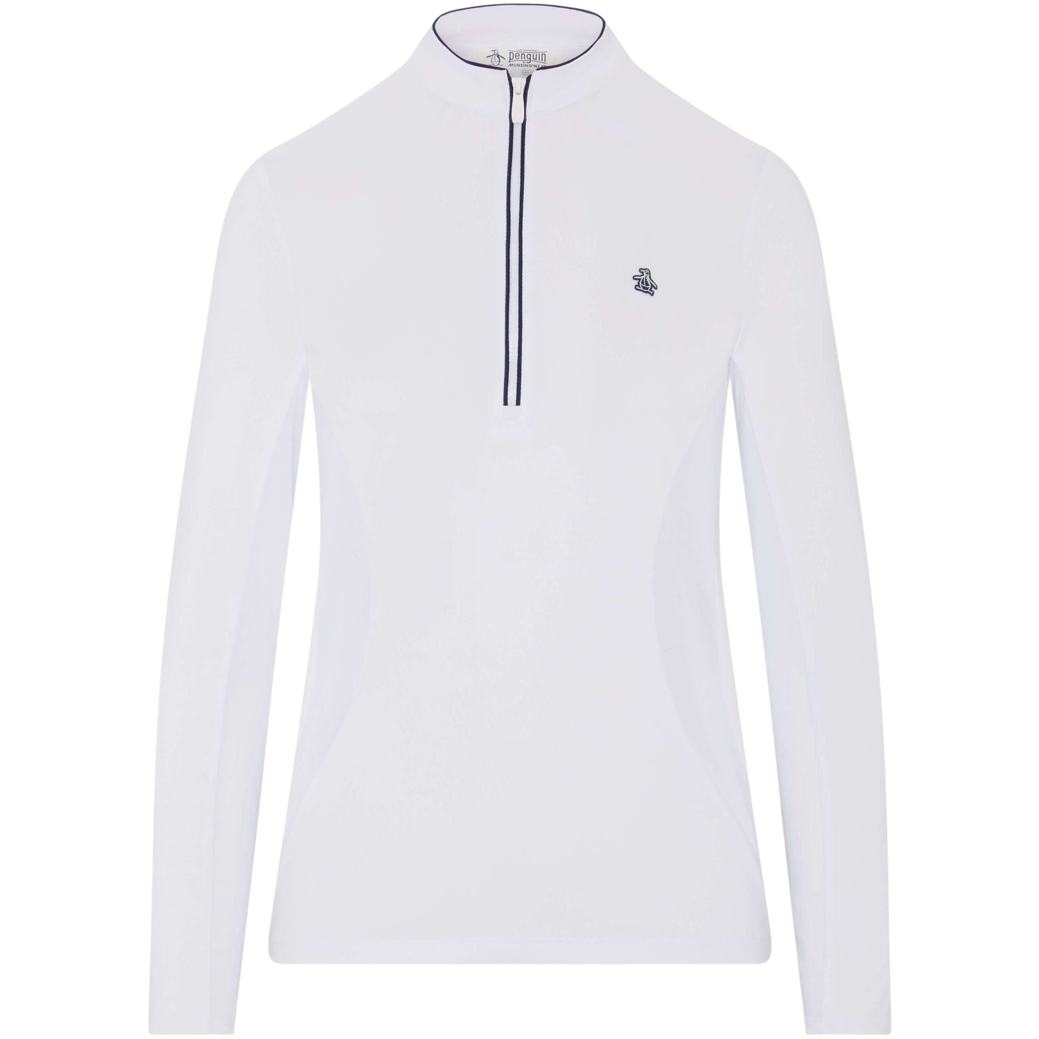 Maglione a strati con zip a 1/4 e maniche lunghe Original Penguin da donna