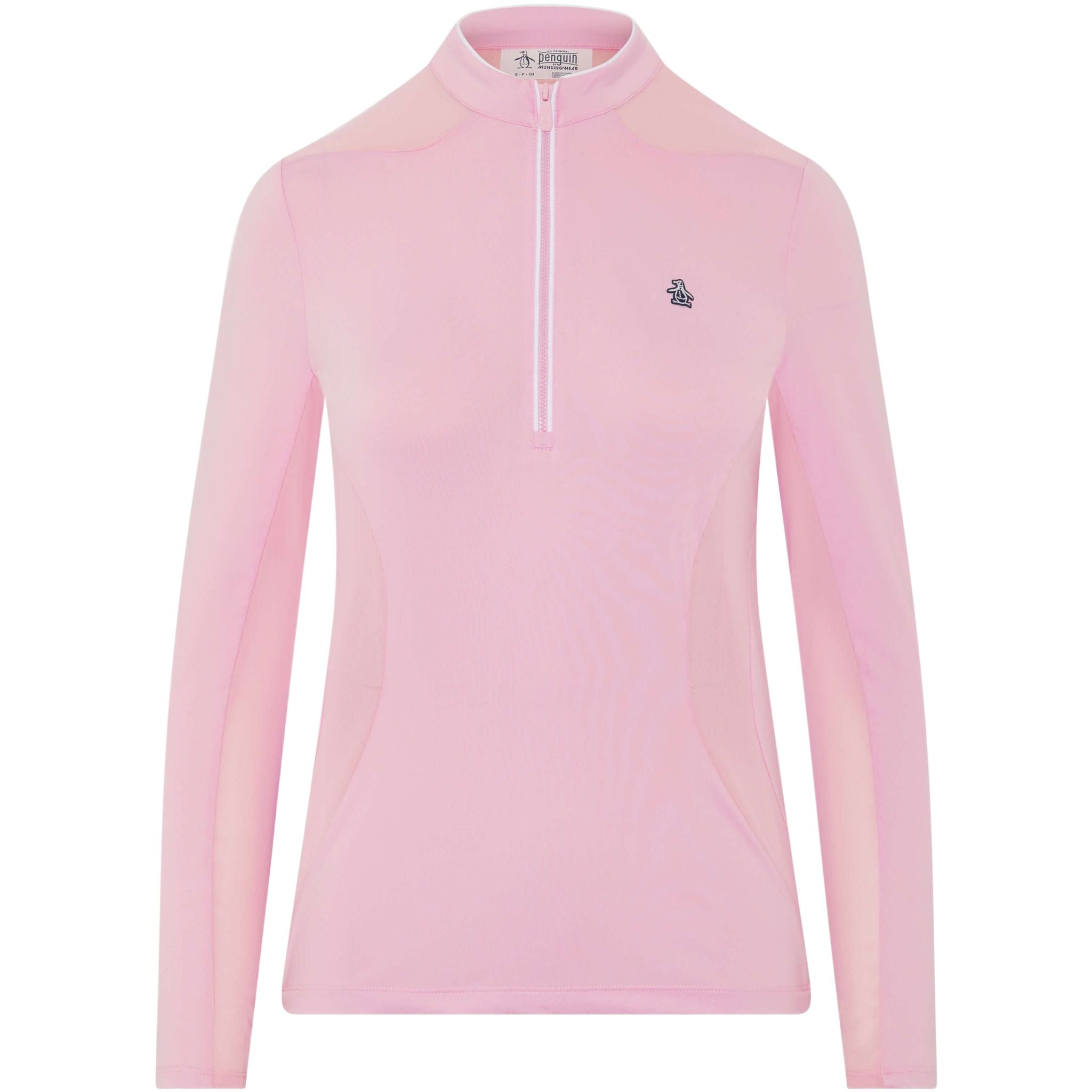 Maglione a strati con zip a 1/4 e maniche lunghe Original Penguin da donna