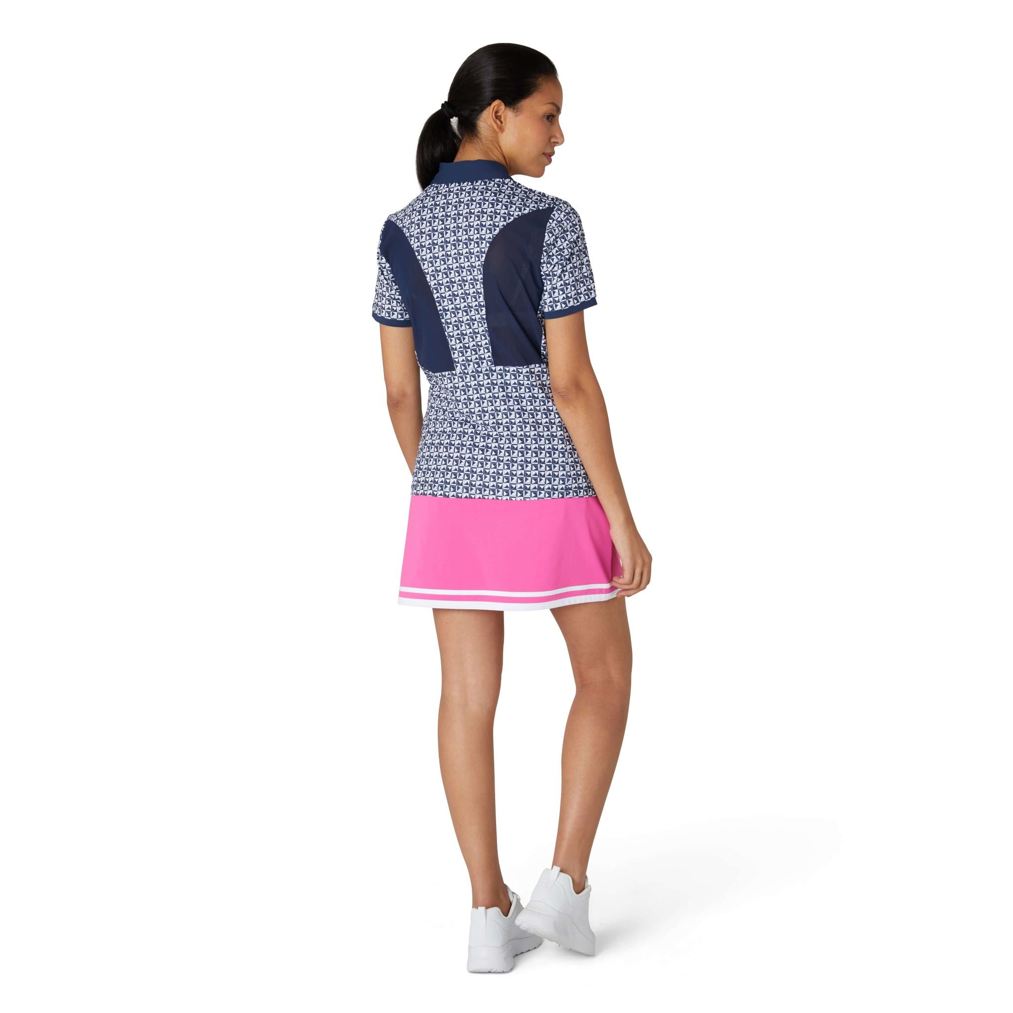 Polo da donna con stampa Geo Original Penguin Meshback