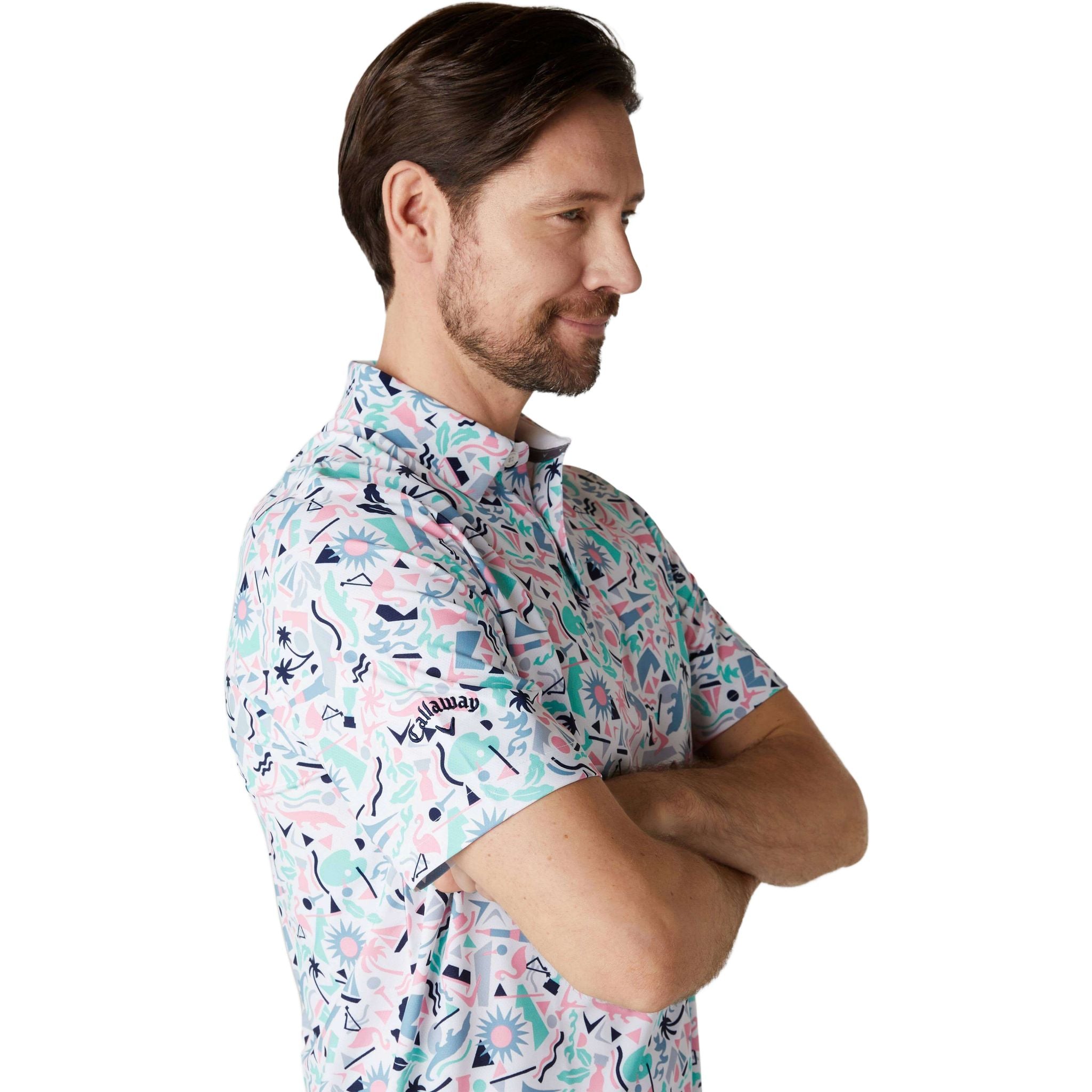 Polo da uomo Callaway Florida Abstract