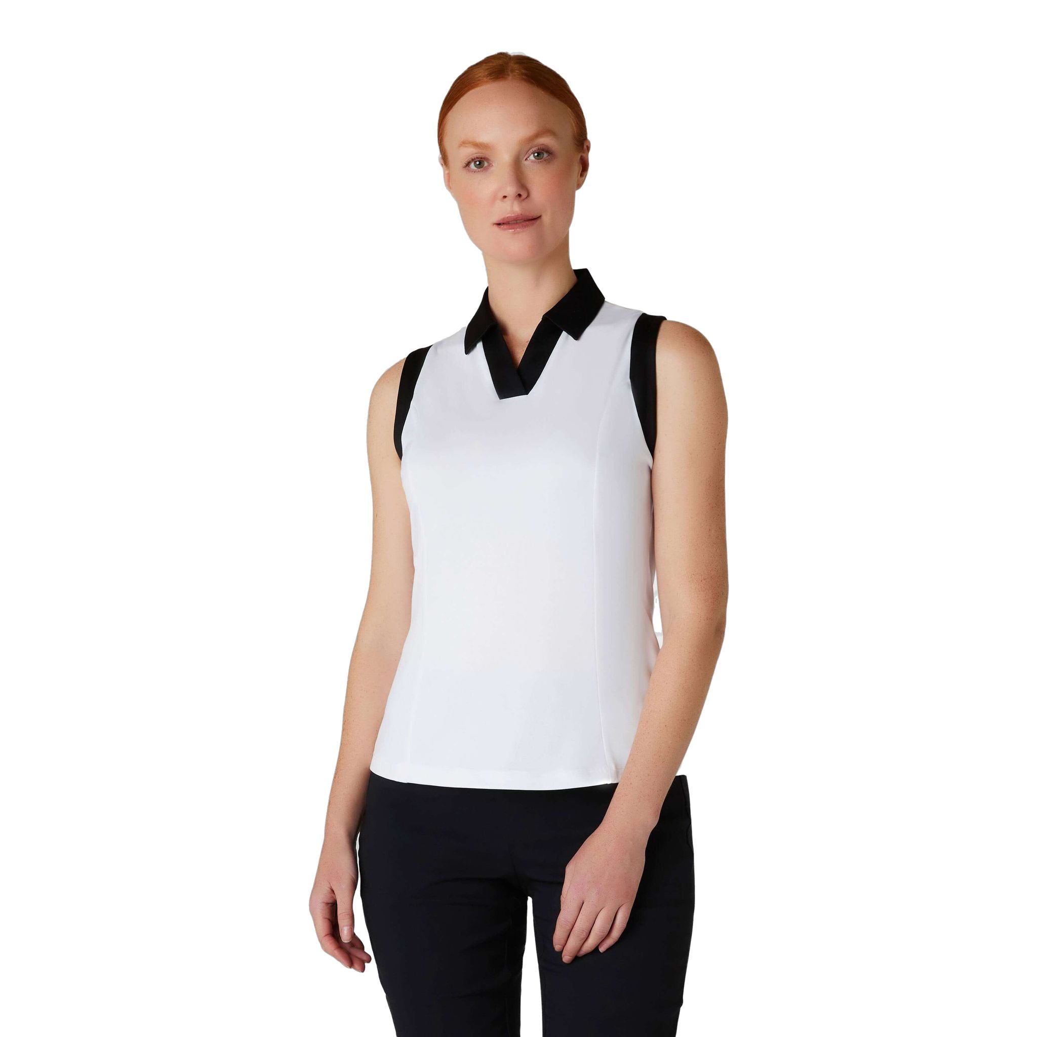 Callaway Polo senza maniche Colorblock da donna