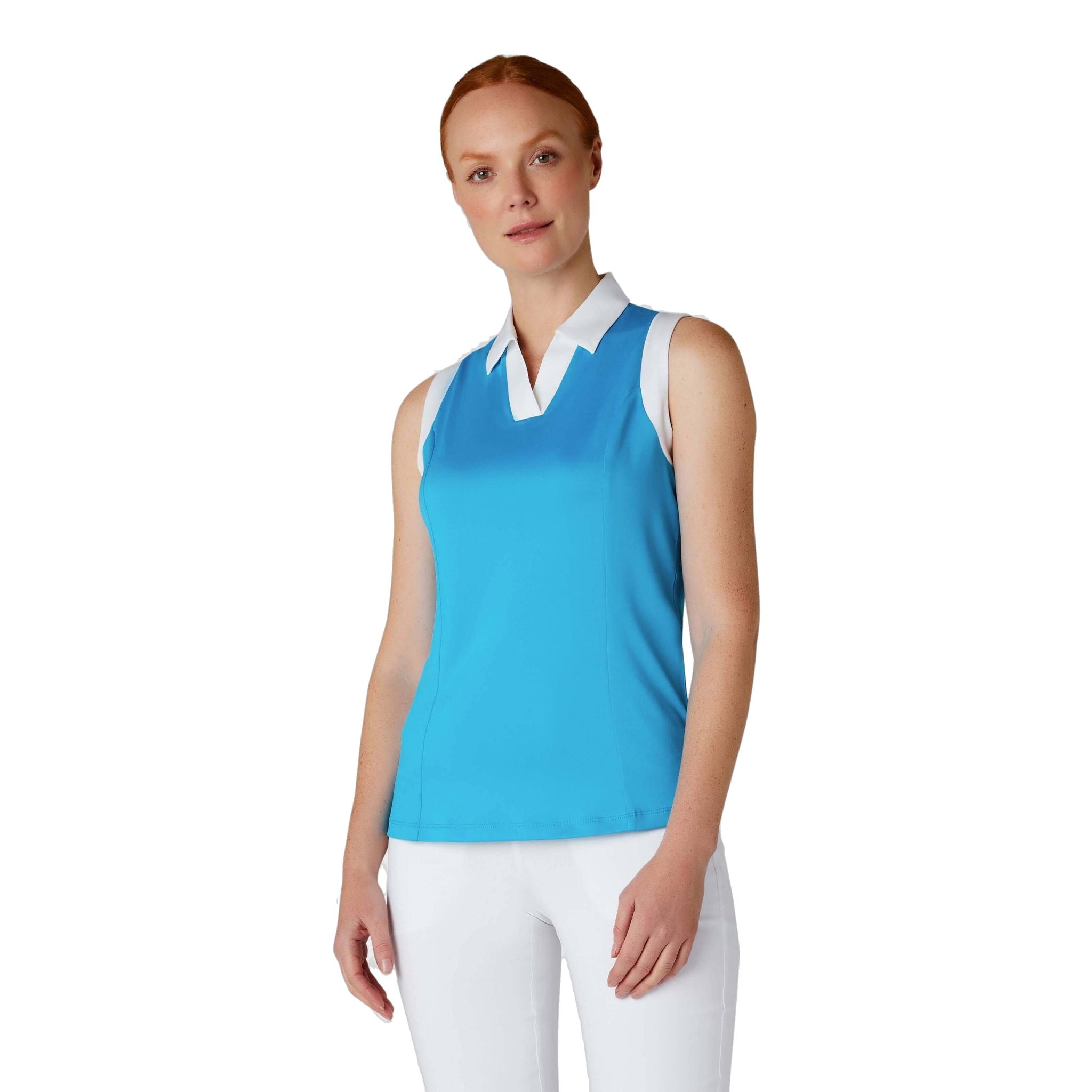 Callaway Polo senza maniche Colorblock da donna