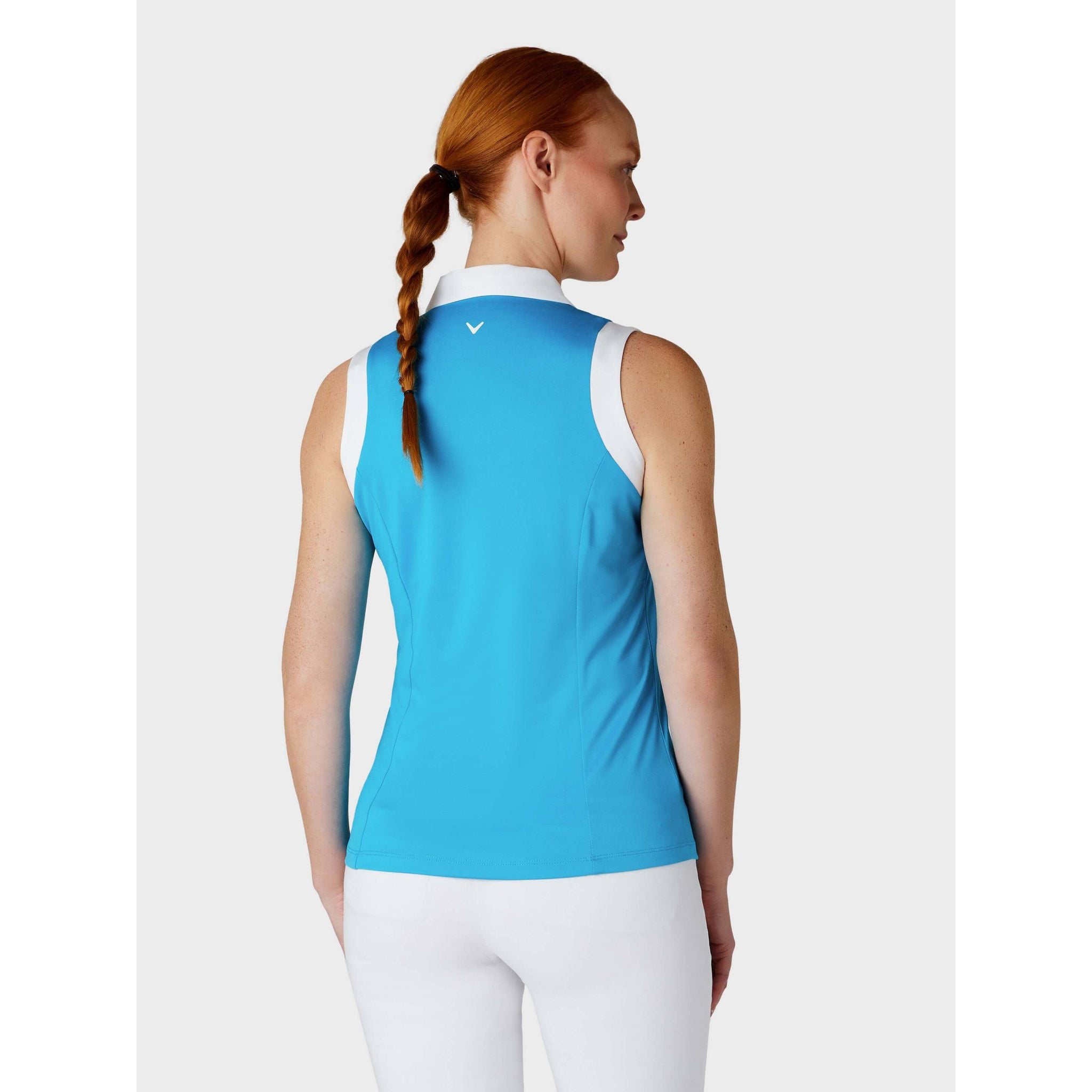 Callaway Polo senza maniche Colorblock da donna