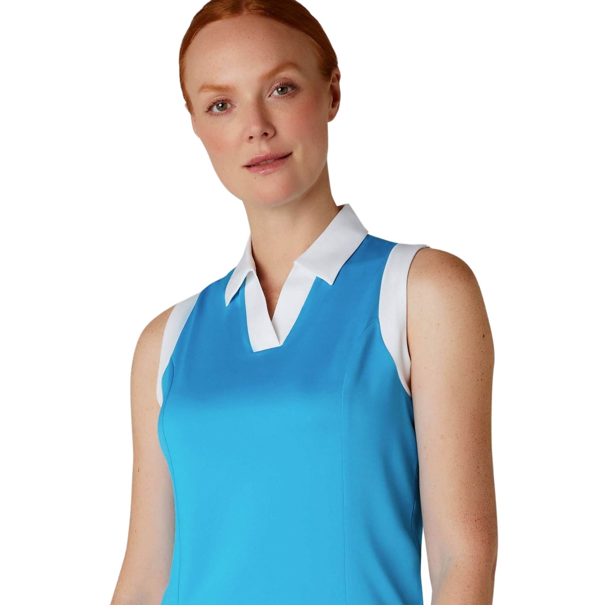 Callaway Polo senza maniche Colorblock da donna