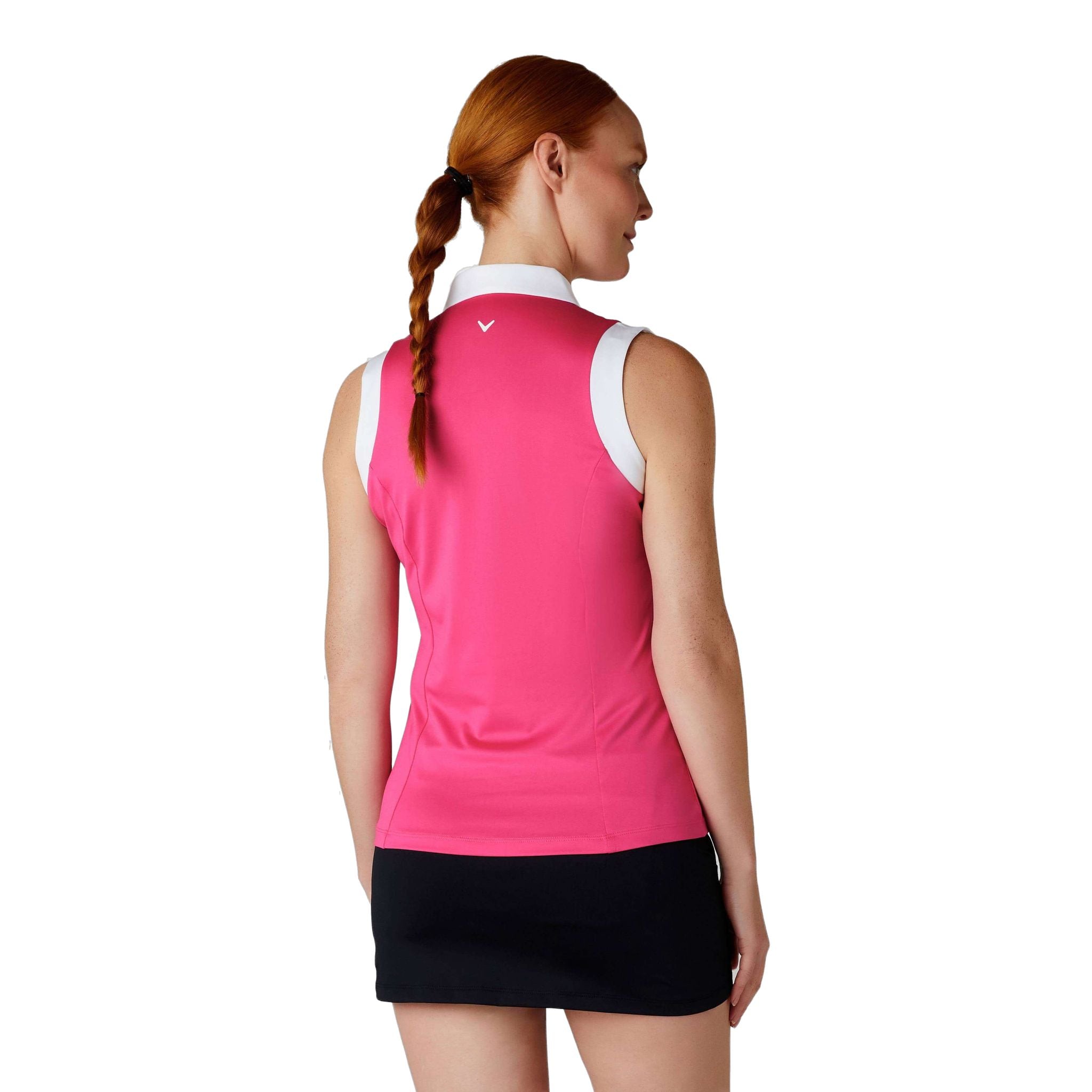 Callaway Polo senza maniche Colorblock da donna