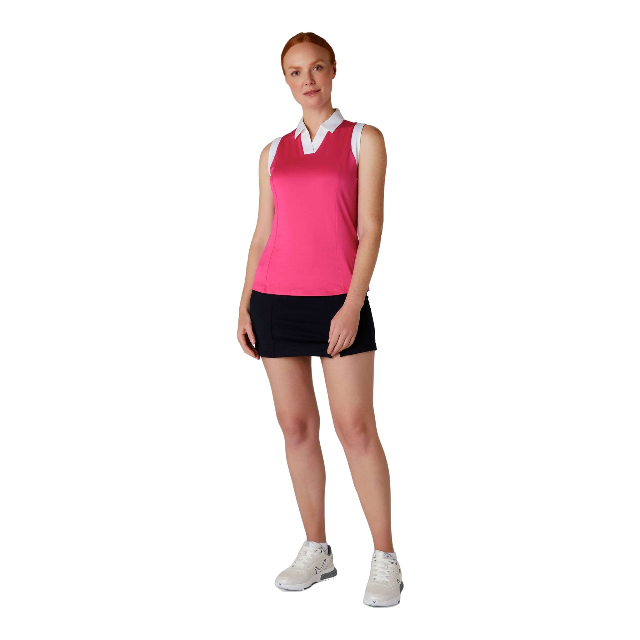 Callaway Polo senza maniche Colorblock da donna
