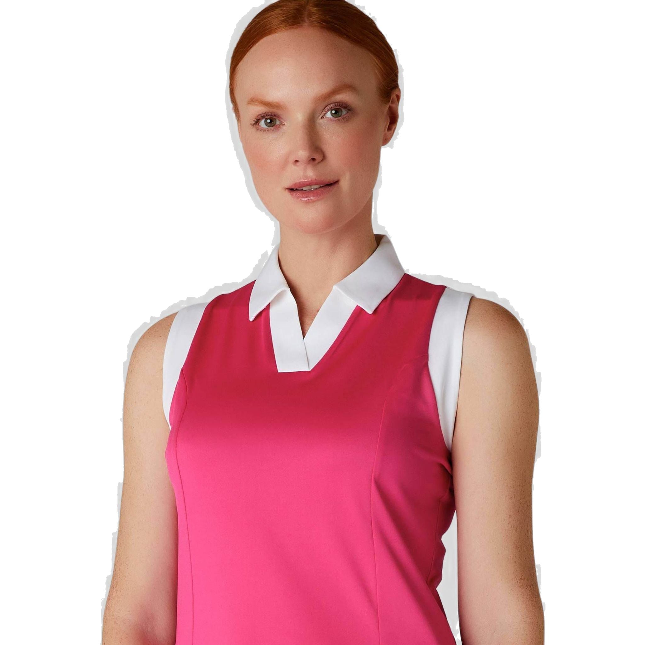 Callaway Polo senza maniche Colorblock da donna