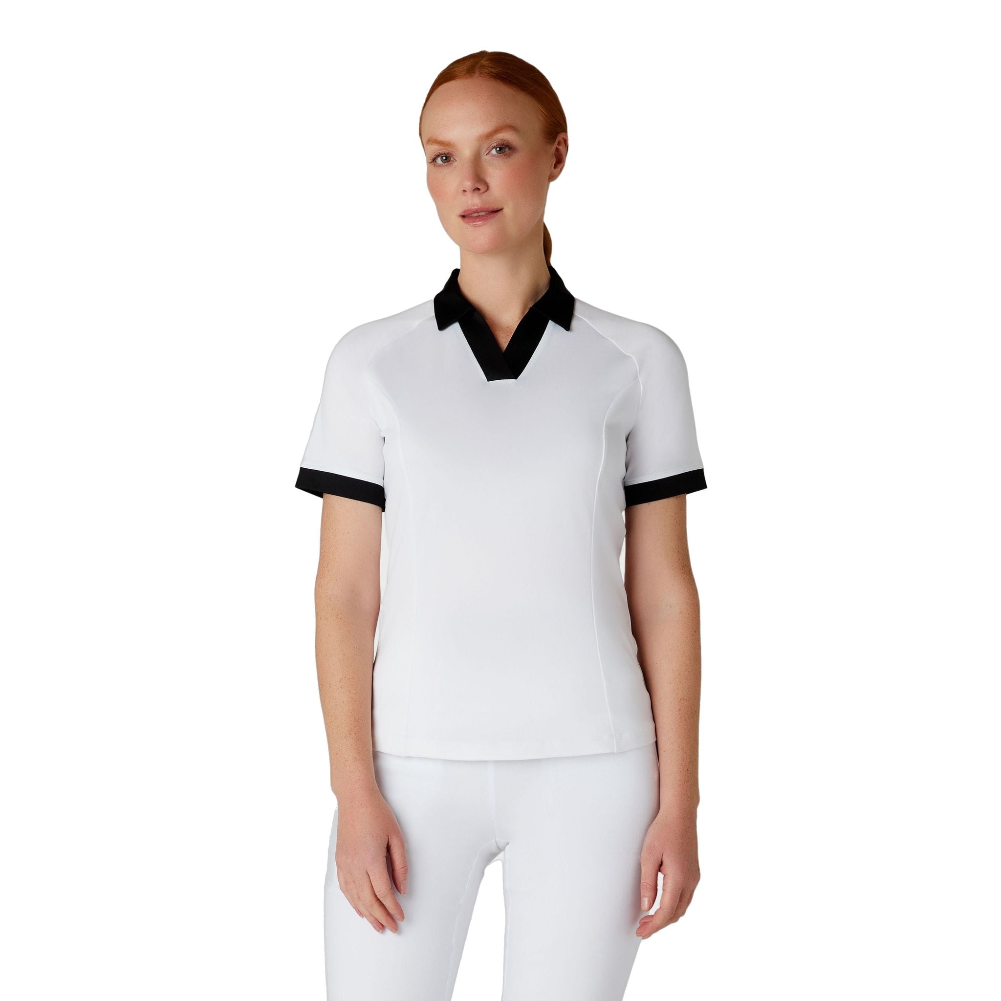 Callaway Short Sleeve V-Placket Camicia ColorBL Donna