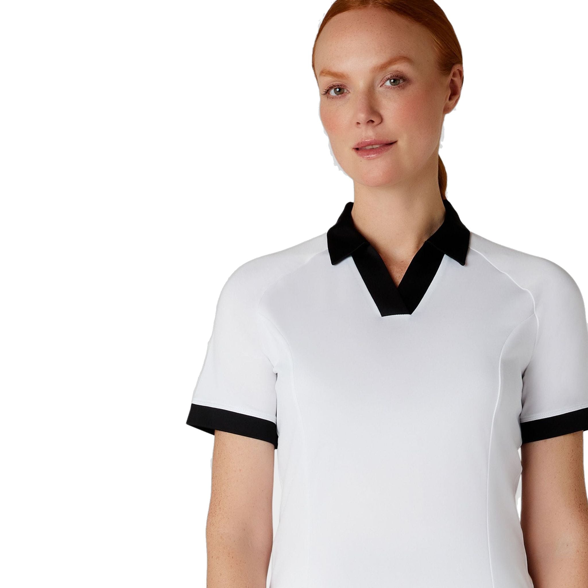 Callaway Short Sleeve V-Placket Camicia ColorBL Donna