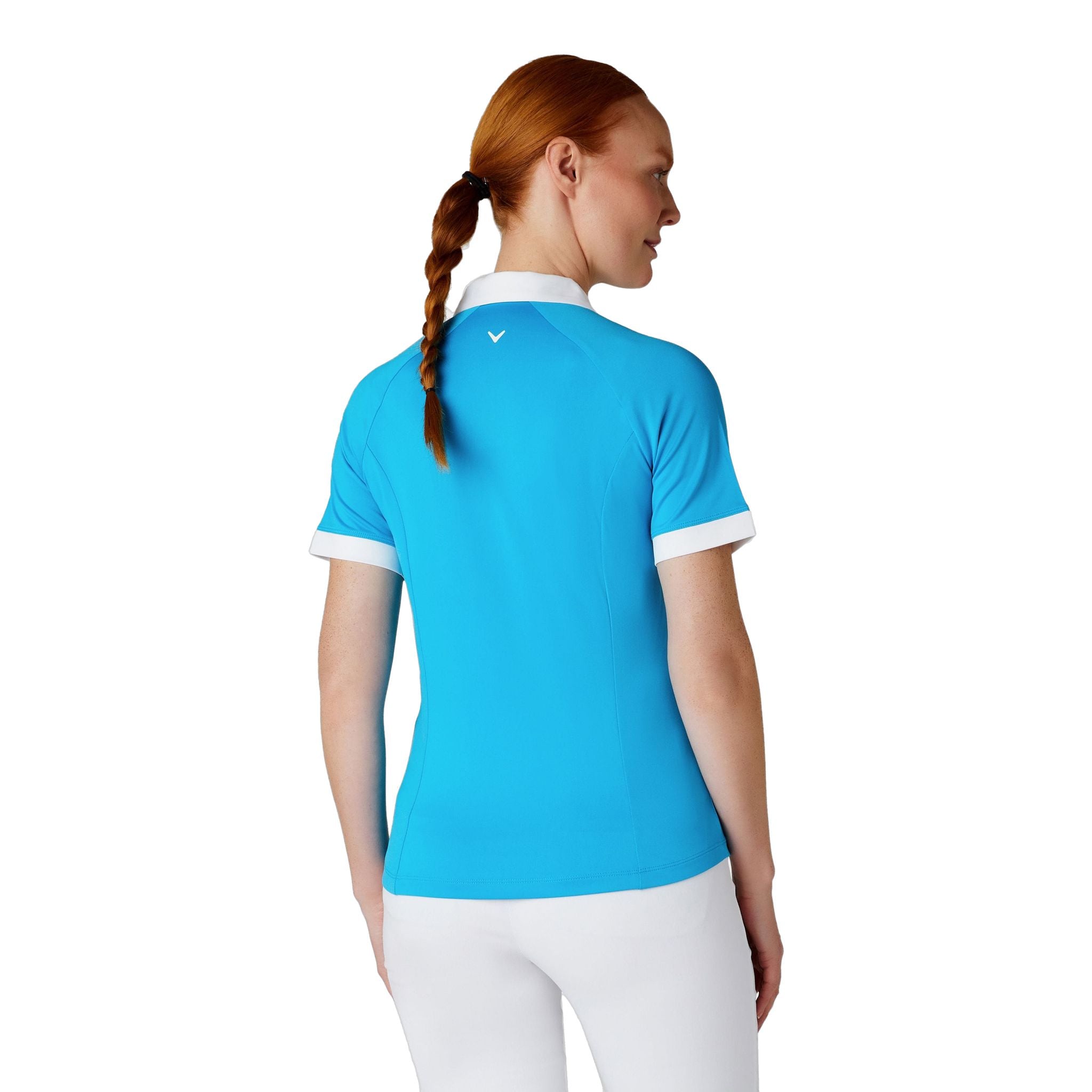 Callaway Short Sleeve V-Placket Camicia ColorBL Donna