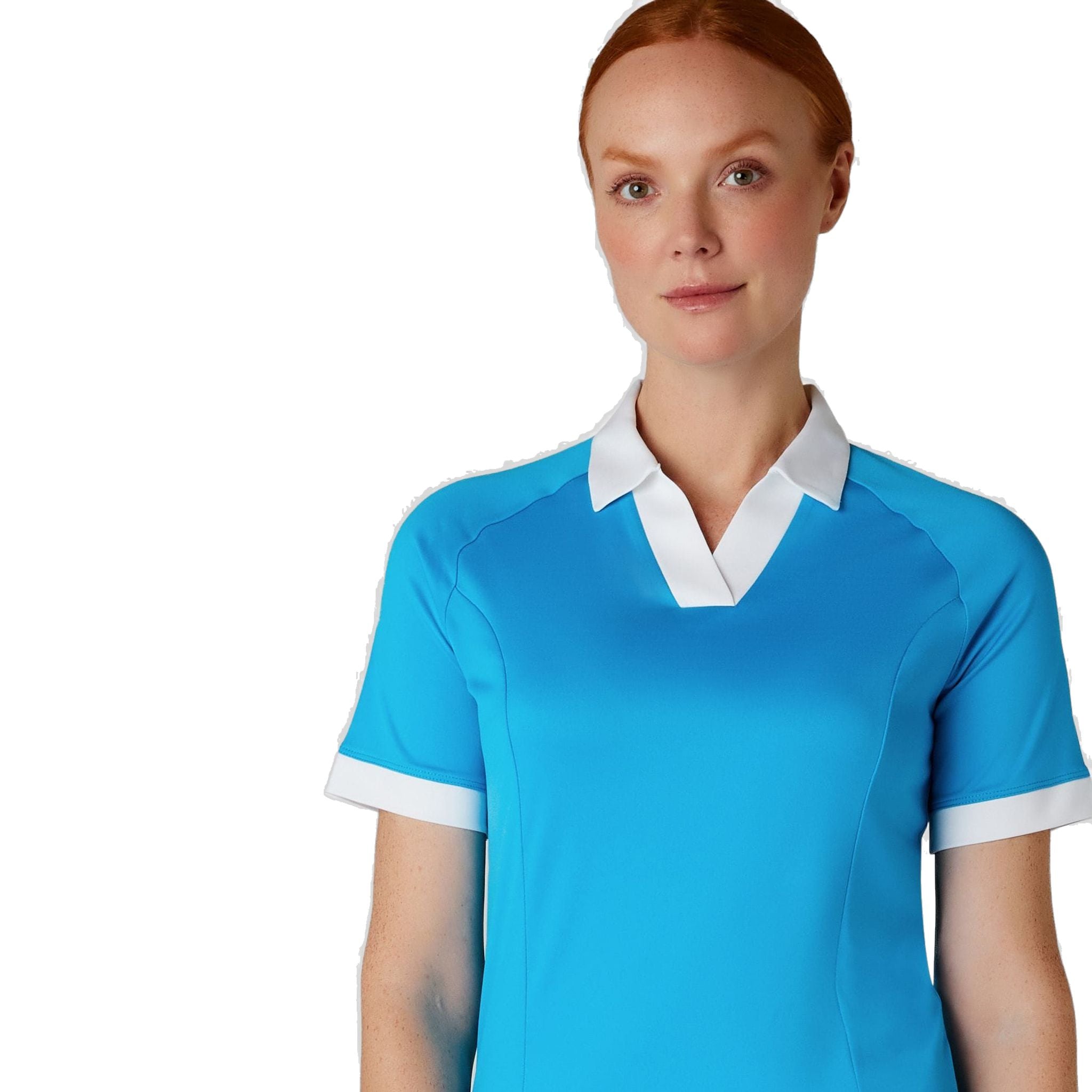 Callaway Short Sleeve V-Placket Camicia ColorBL Donna