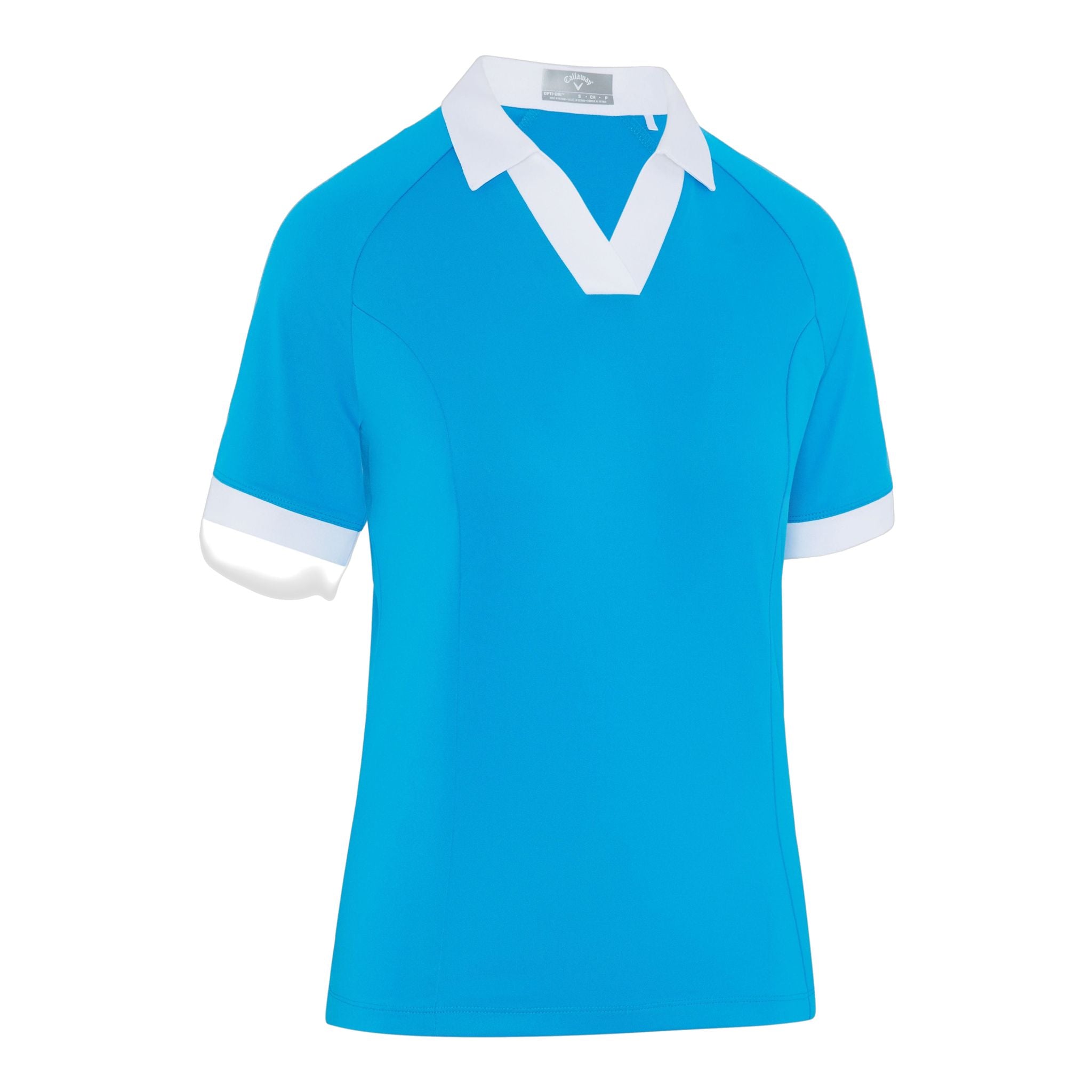 Callaway Short Sleeve V-Placket Camicia ColorBL Donna