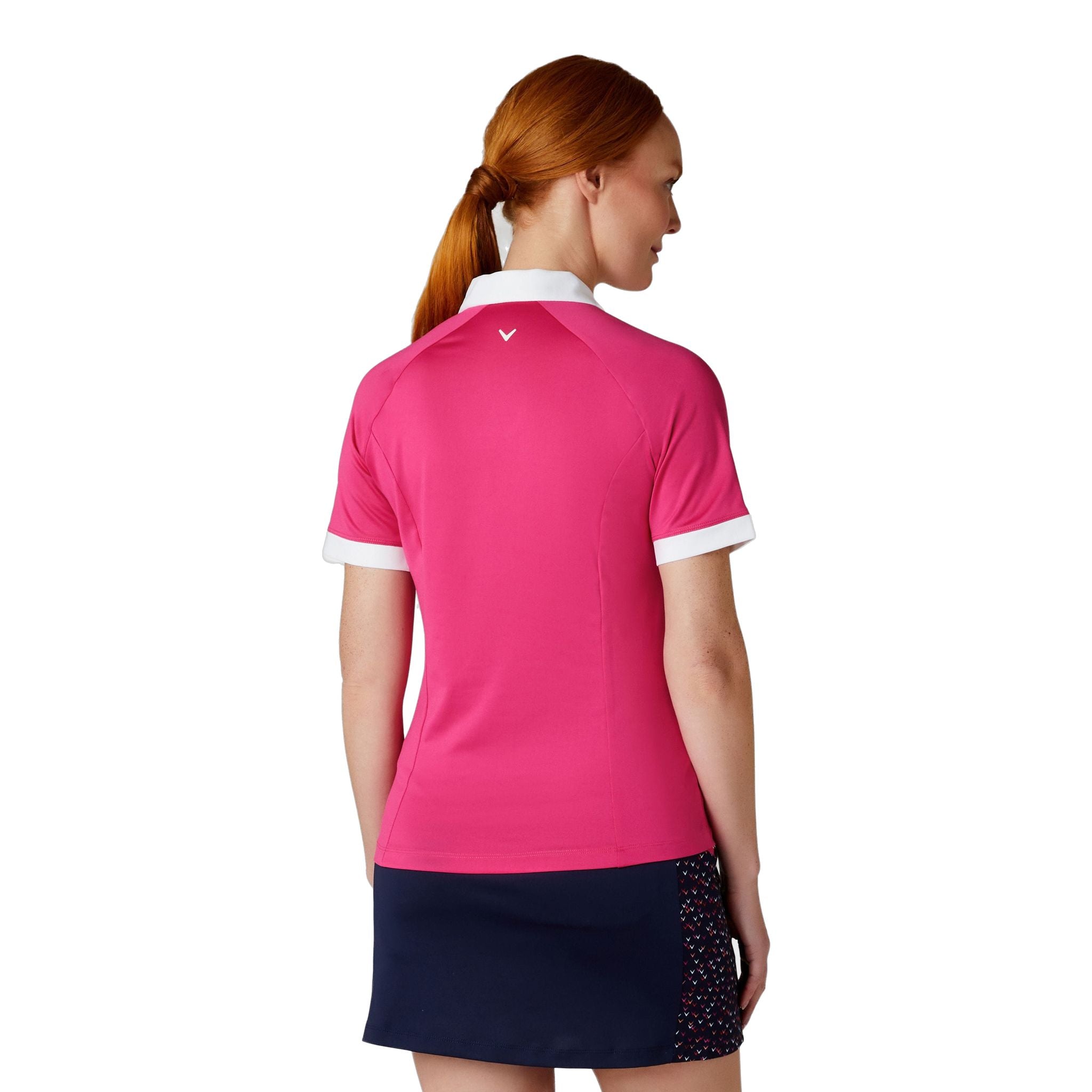 Callaway Short Sleeve V-Placket Camicia ColorBL Donna