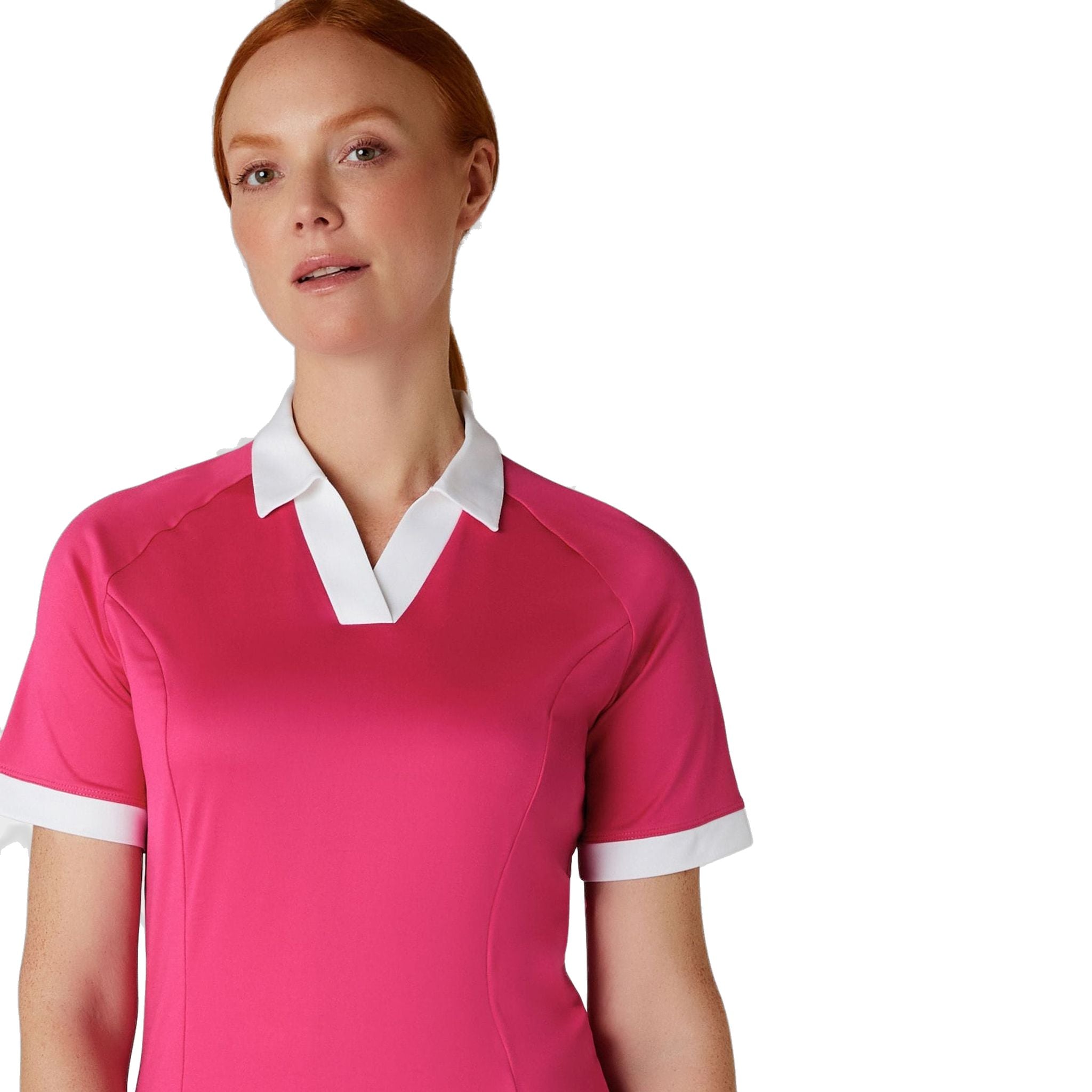 Callaway Short Sleeve V-Placket Camicia ColorBL Donna