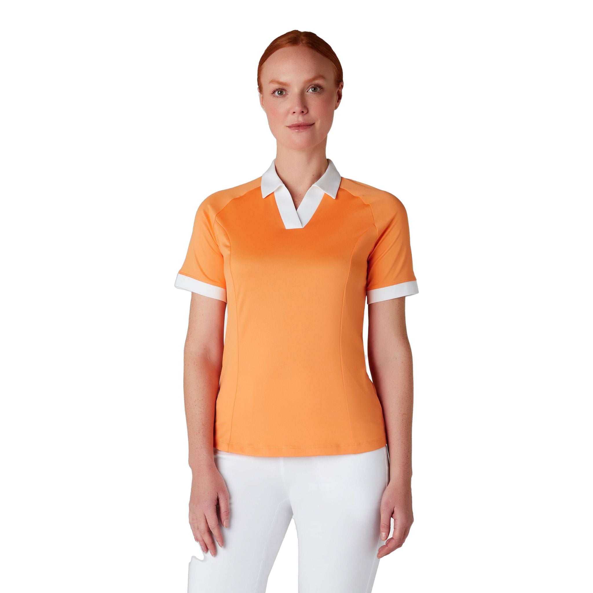 Callaway Short Sleeve V-Placket Camicia ColorBL Donna