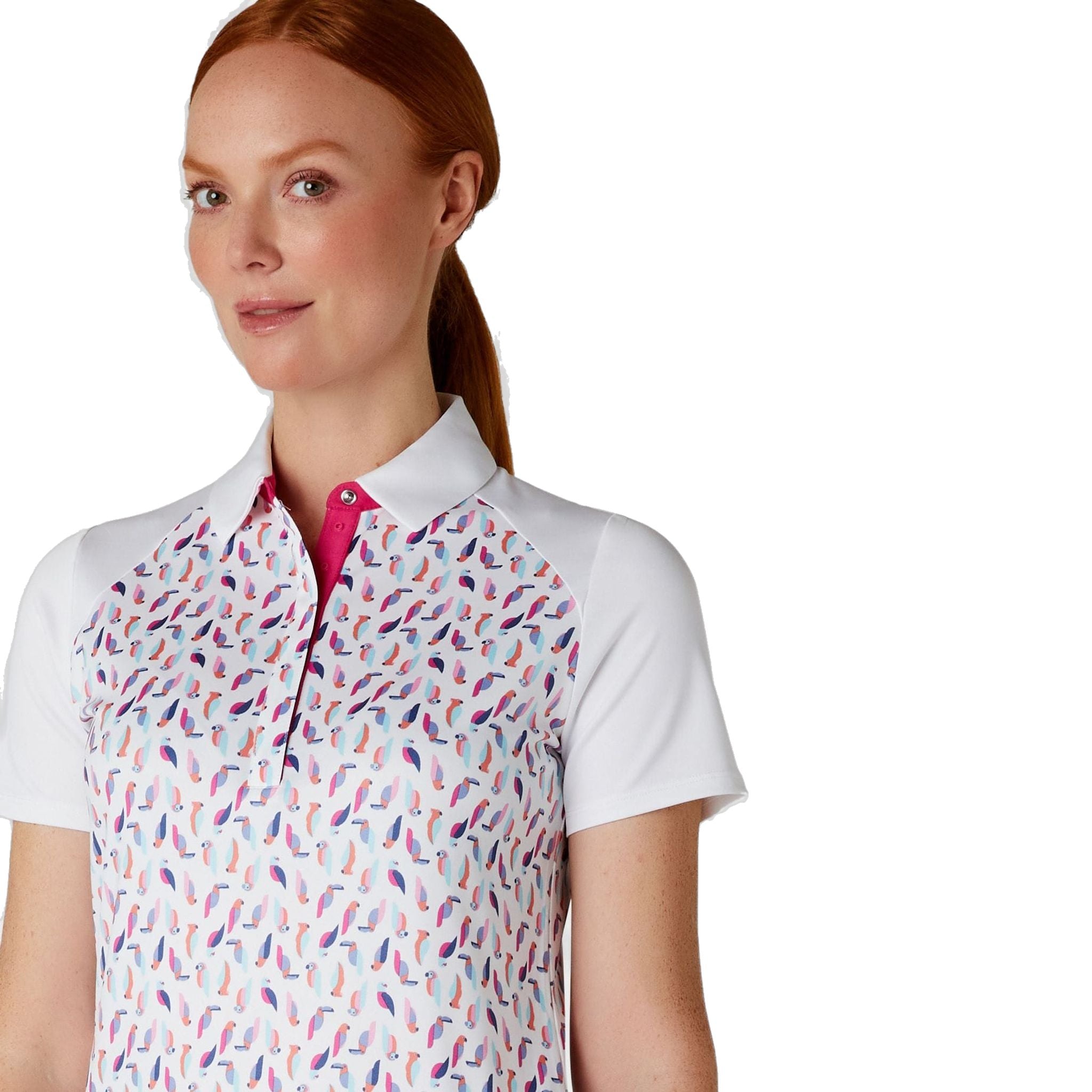 Polo Callaway Birdie/Eagle Print da donna