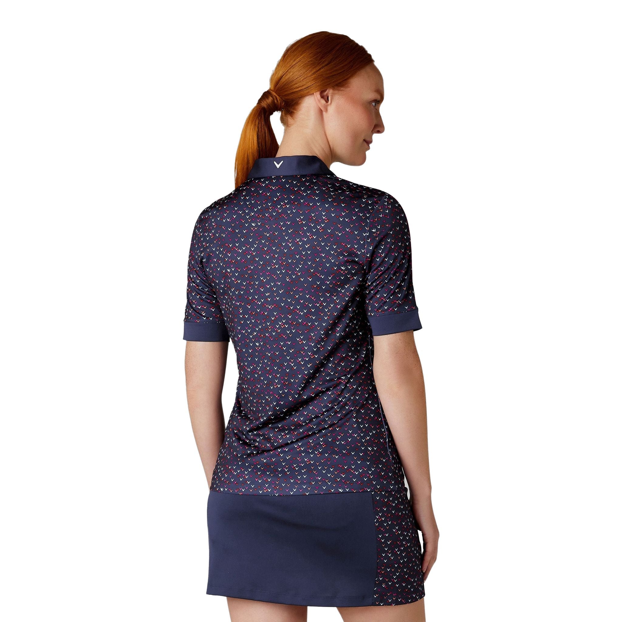 Callaway Chev Camicia stampata a mezza manica da donna
