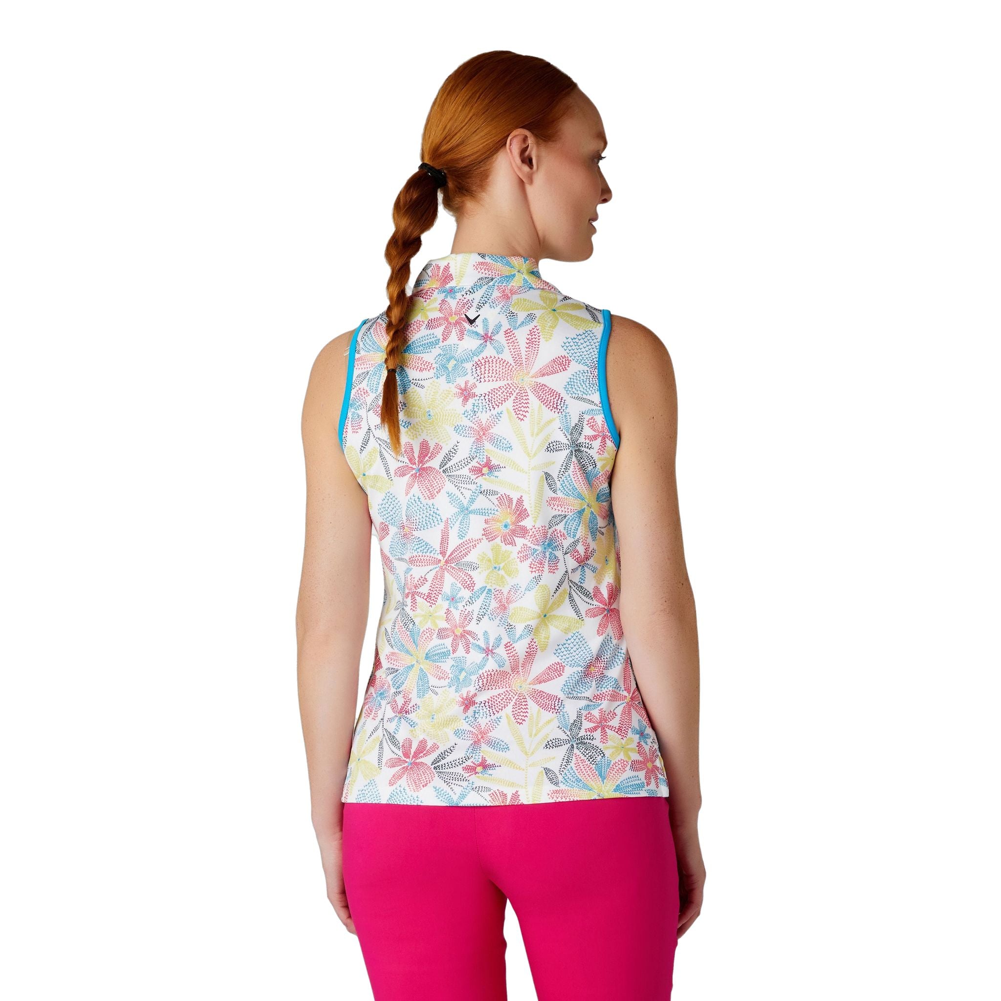 Callaway Chev Foral Camicia senza maniche da donna