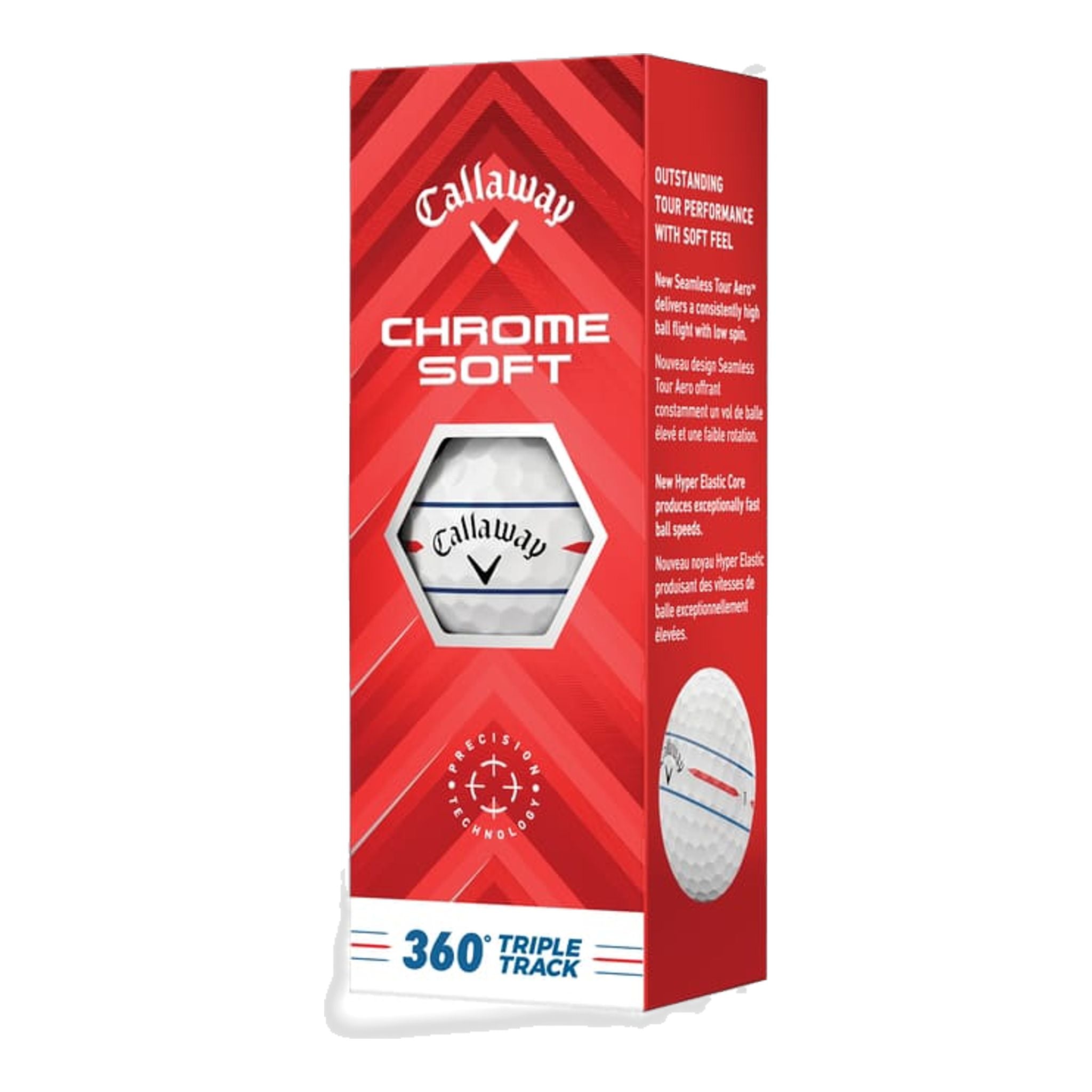 Callaway Chrome Soft 360 Triple Track Golfbälle (2024)