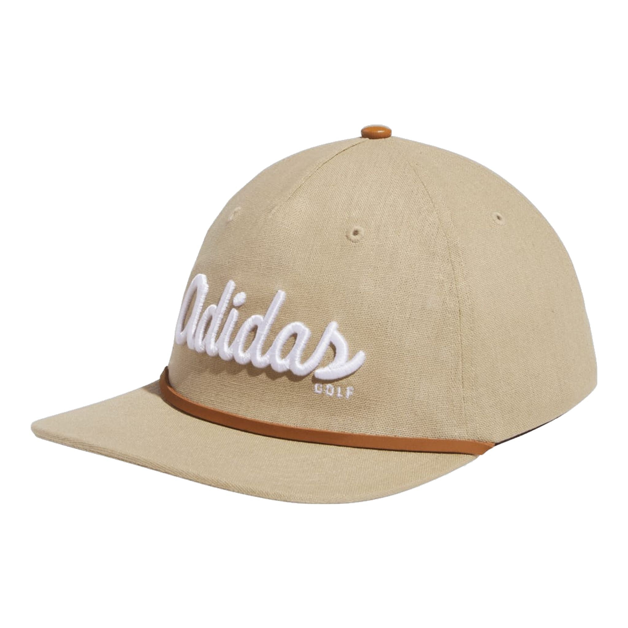 Cappello da golf Adidas con scritta a 5 pannelli da uomo