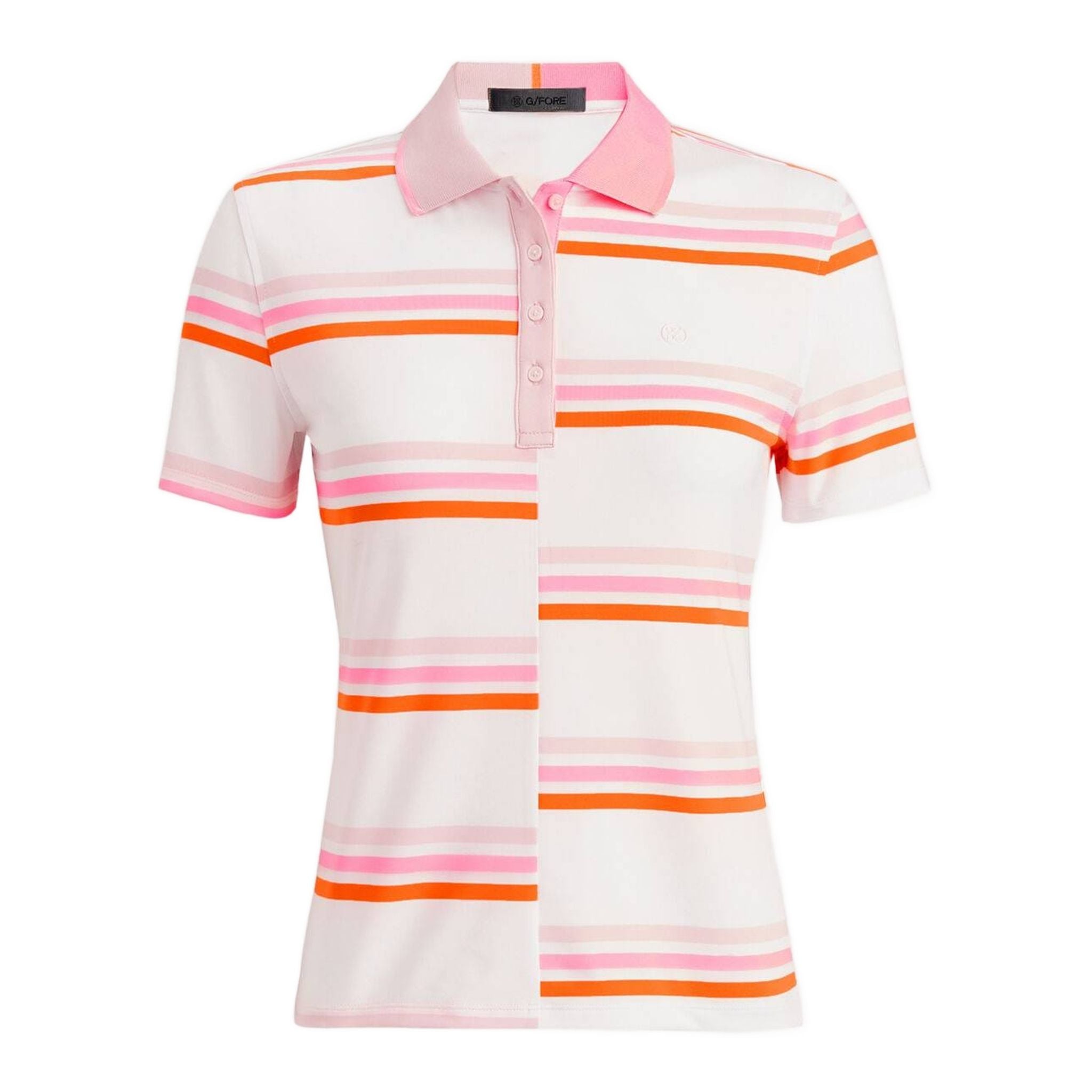 Polo tecnica a righe sfumate offset GFORE da donna