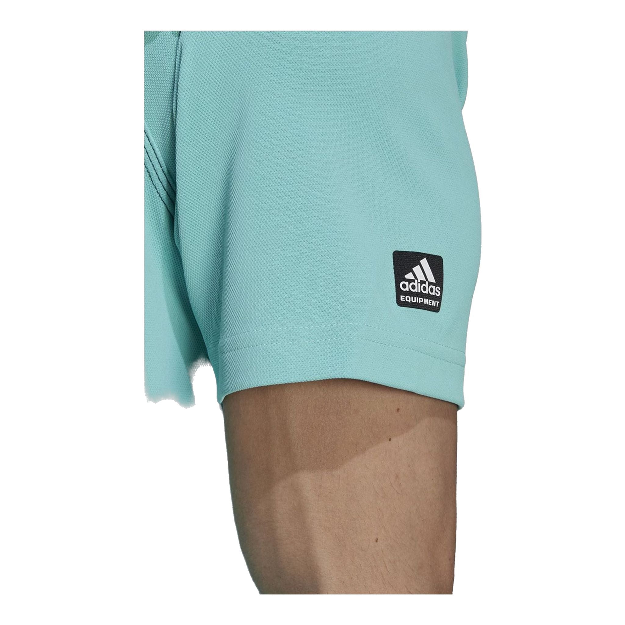 Polo Adidas Equipment Zipper Pique SS Menta Uomo