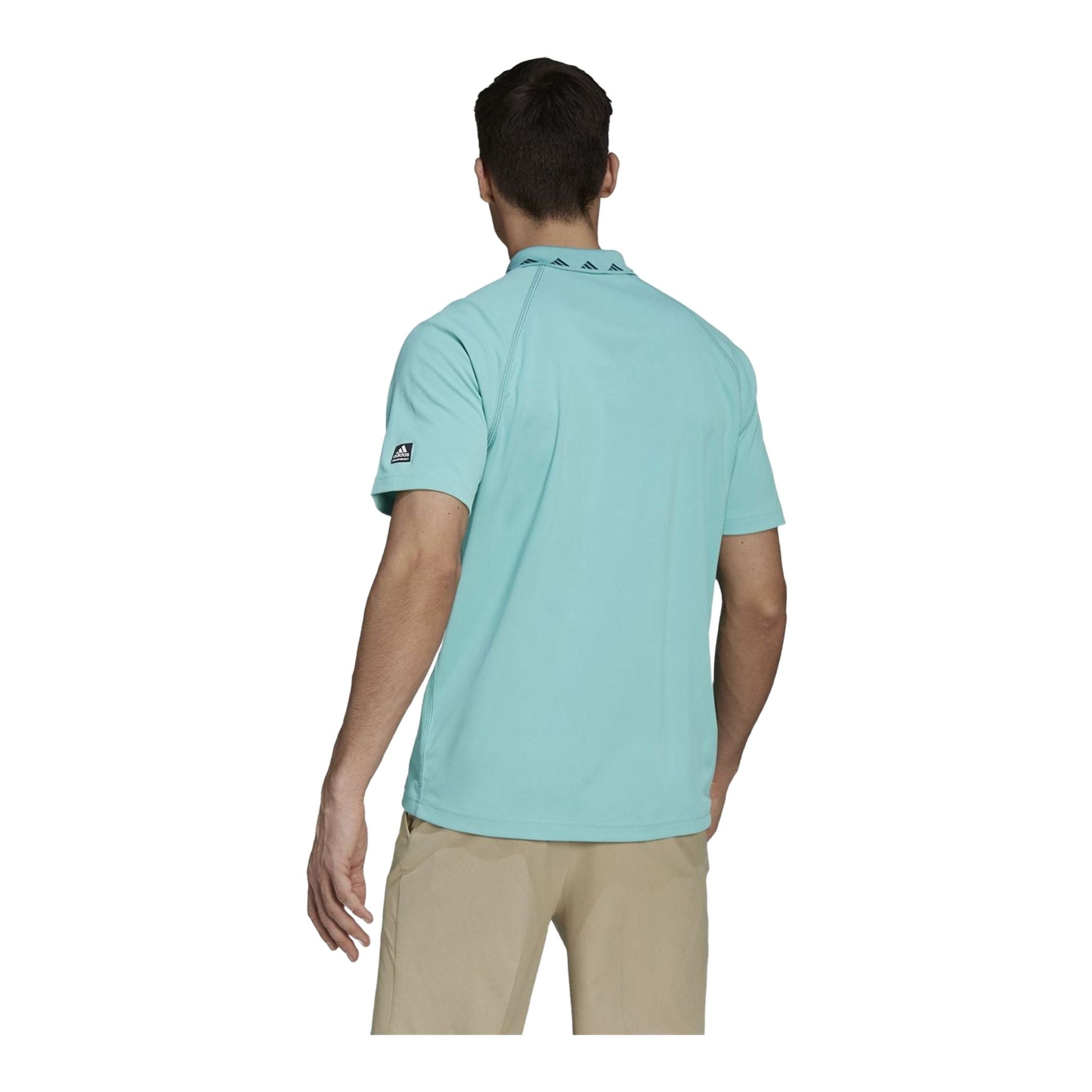 Polo Adidas Equipment Zipper Pique SS Menta Uomo