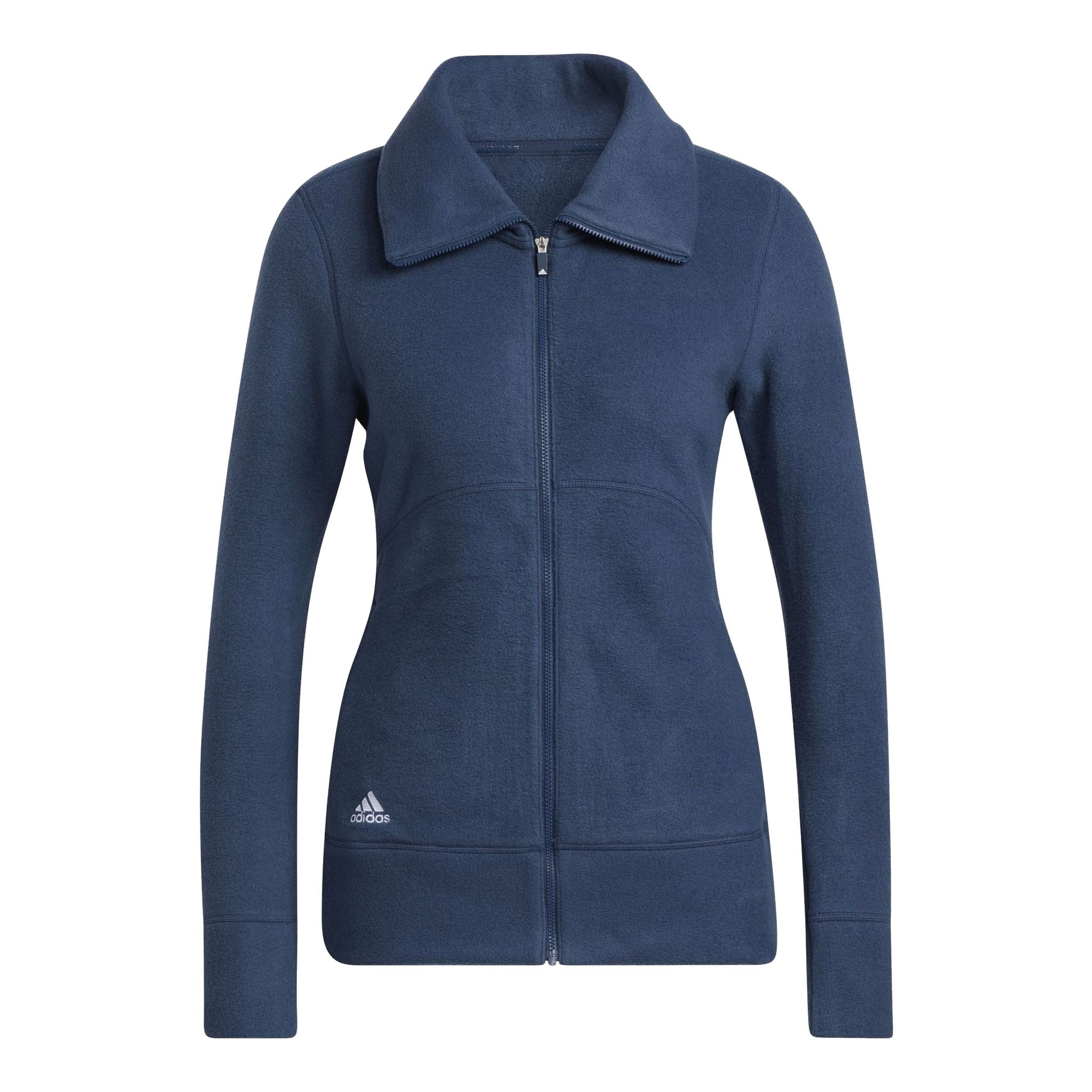 Giacca in pile da golf Adidas Full Zip Crew Navy Donna Donna