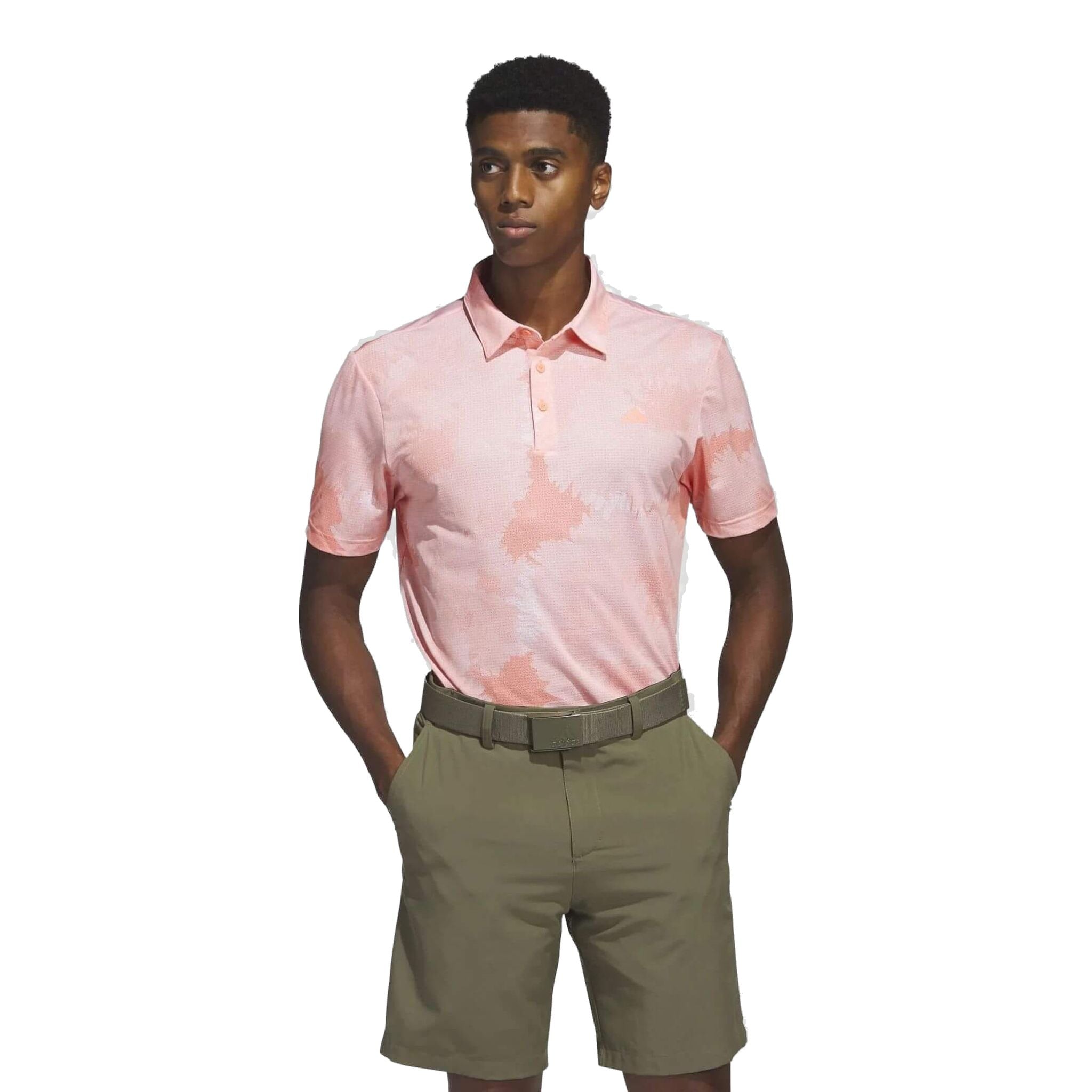 Polo Adidas da uomo in rete a fiori