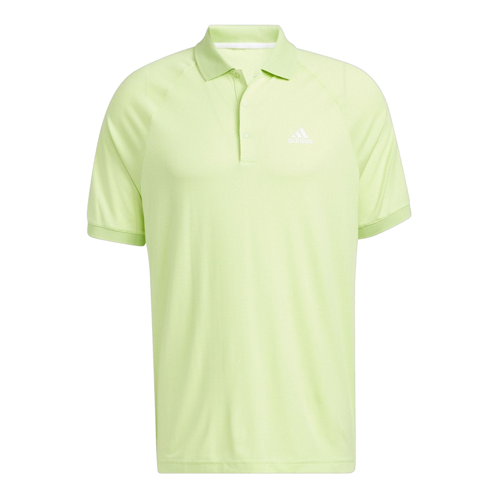 Adidas M Polo Moss Stitch Pulse Lime/Bianco Uomo