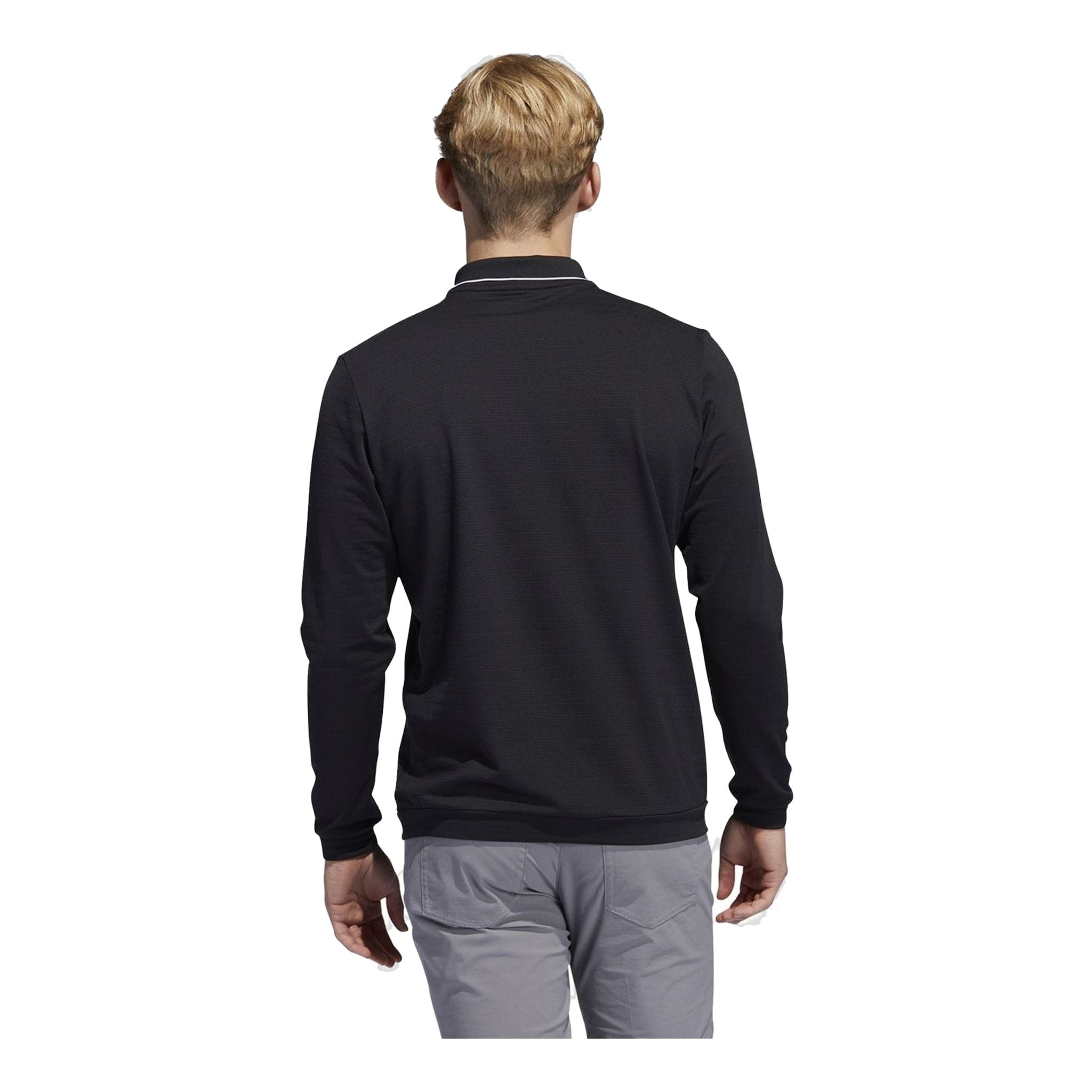 Adidas Polo Thermo Manica Lunga Nero Uomo