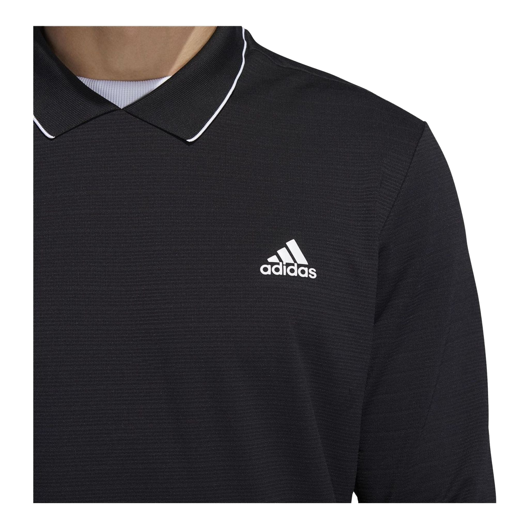 Adidas Polo Thermo Manica Lunga Nero Uomo