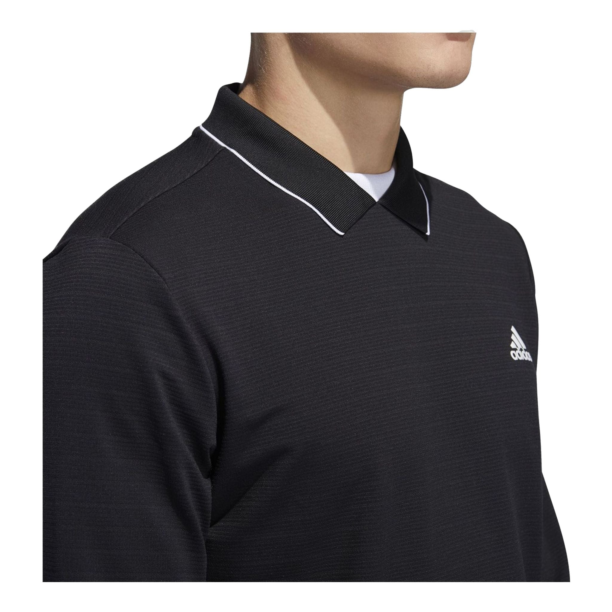 Adidas Polo Thermo Manica Lunga Nero Uomo
