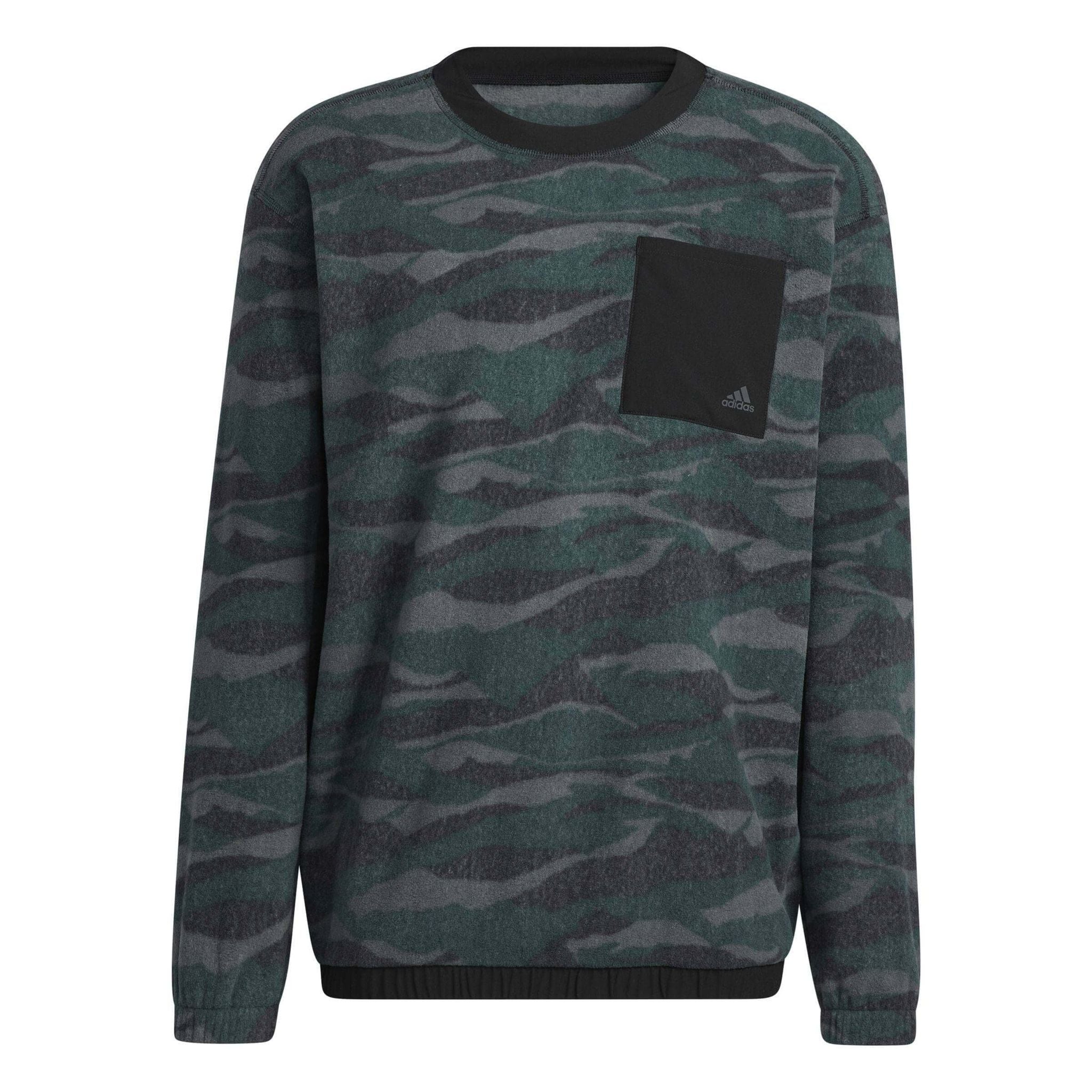 Adidas Txt Print Crew Pullover Nero/Grigio Sei/Ombra Taglia Uomo