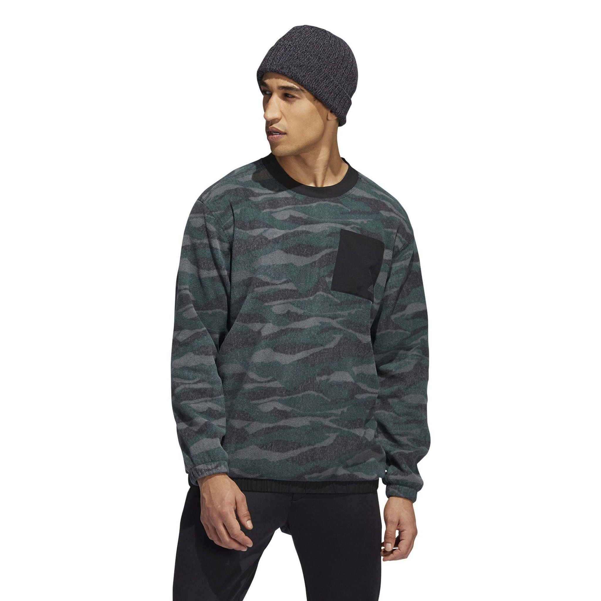 Adidas Txt Print Crew Pullover Nero/Grigio Sei/Ombra Taglia Uomo