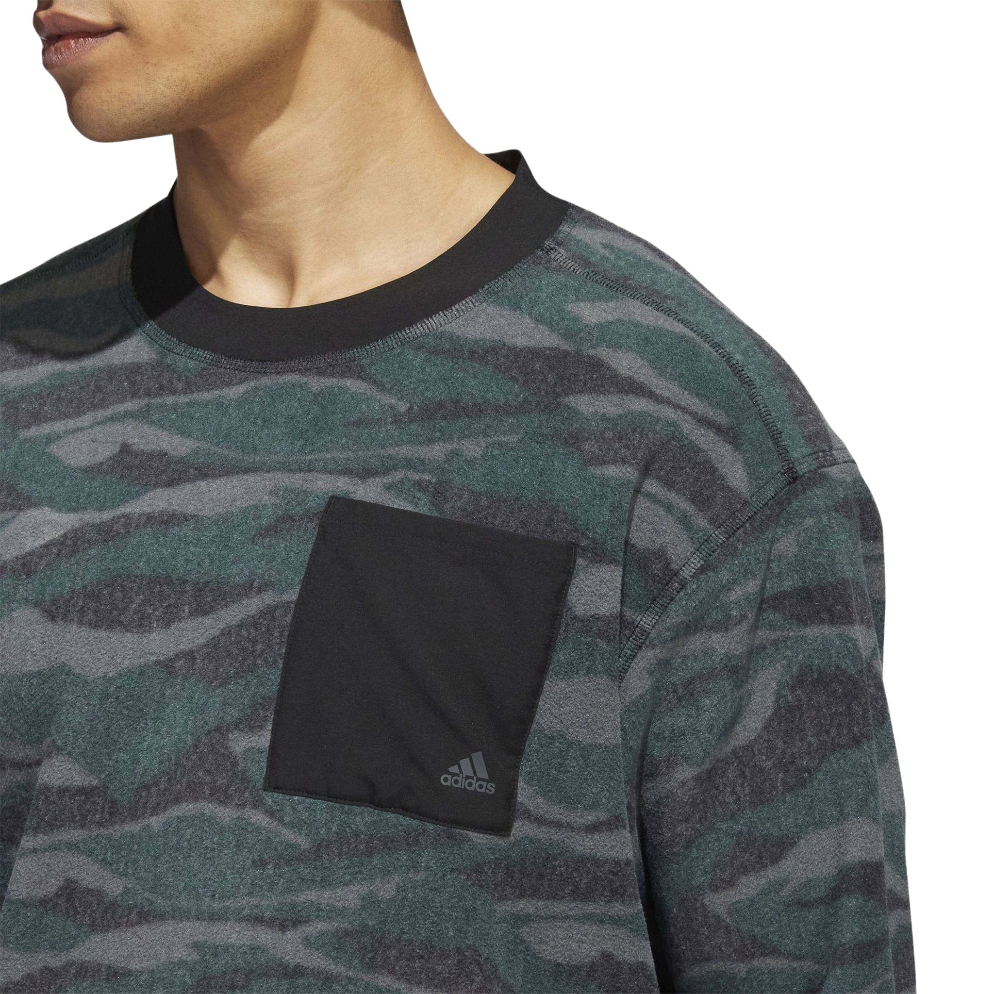 Adidas Txt Print Crew Pullover Nero/Grigio Sei/Ombra Taglia Uomo