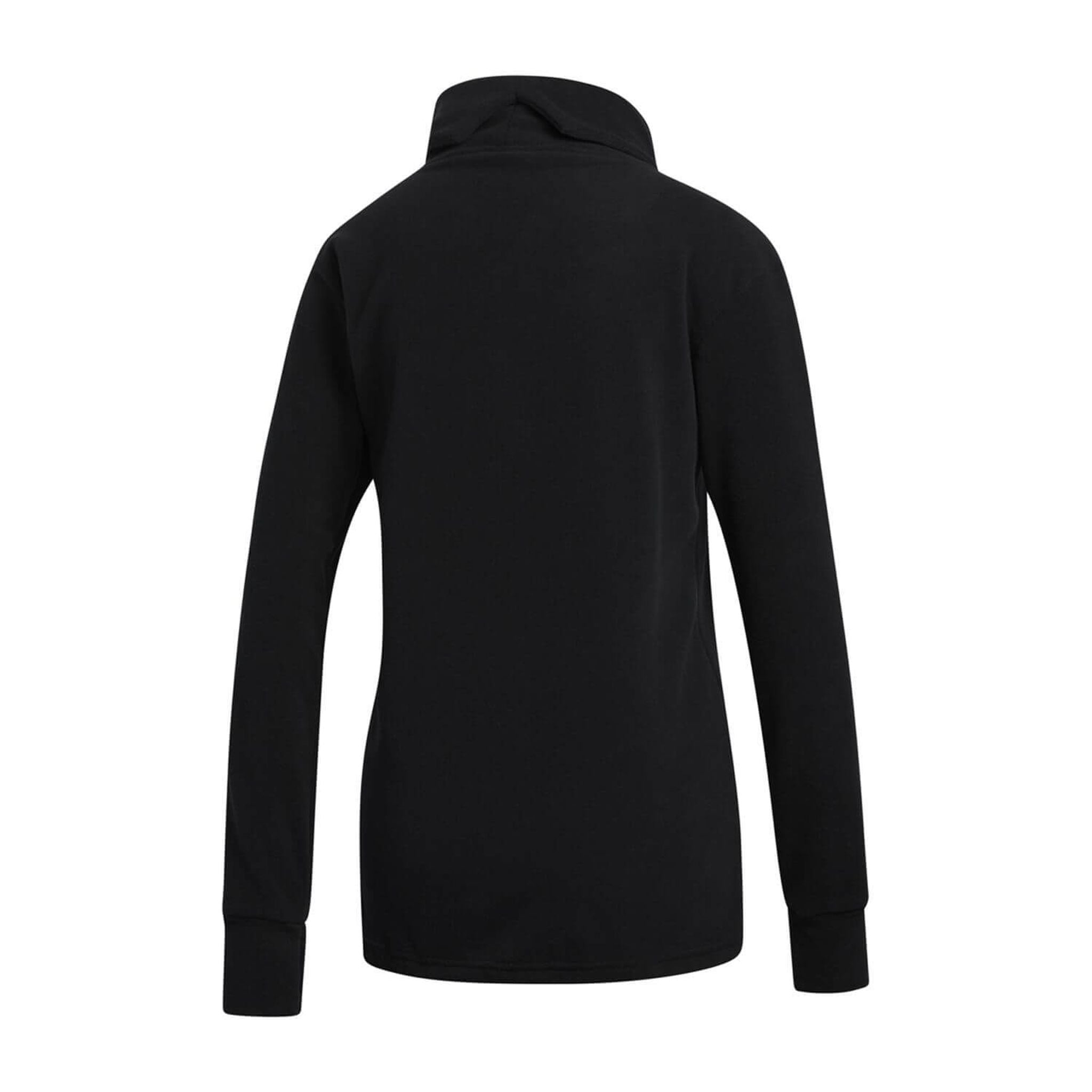 Adidas W Sweater Polar Fleece Mock Nero Donna