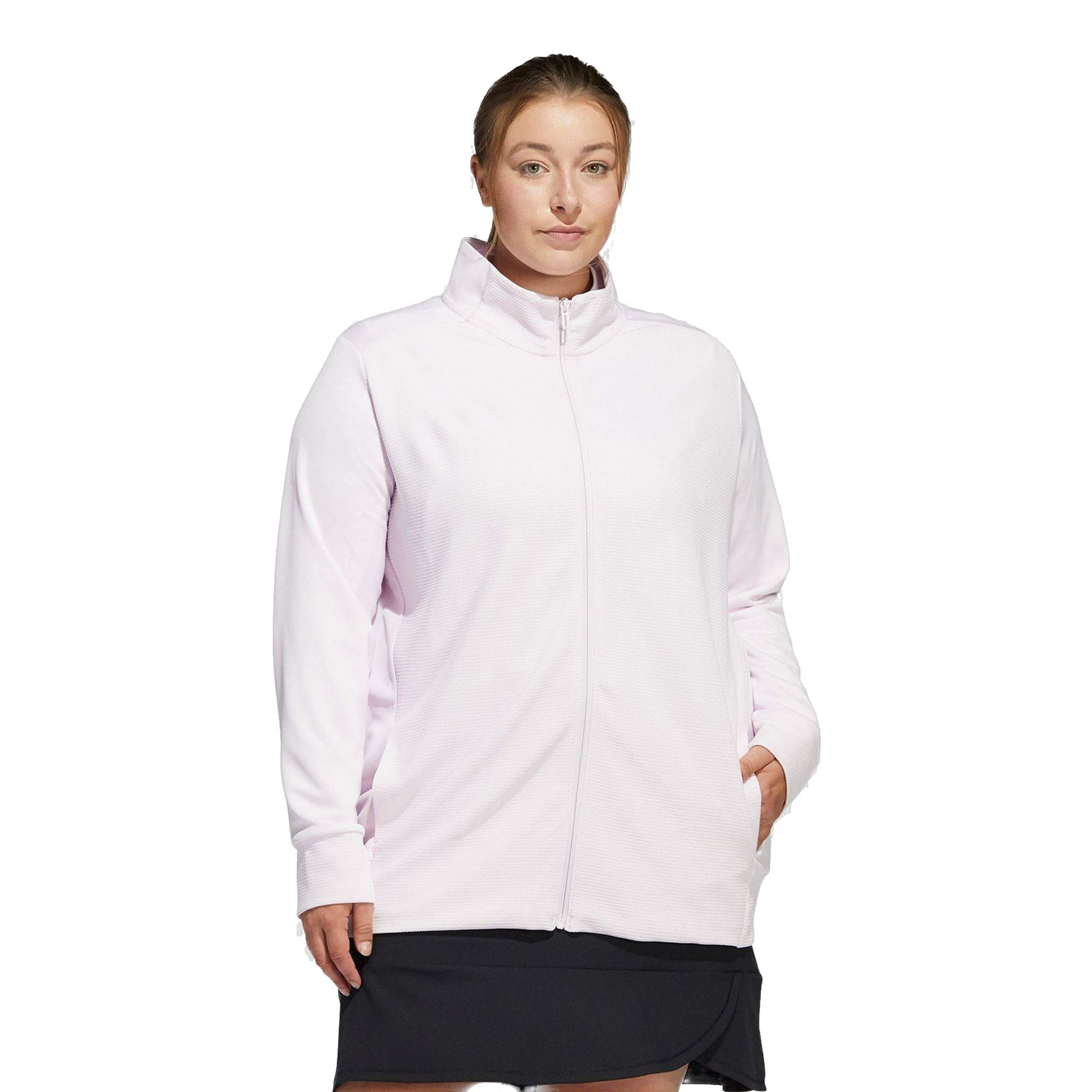 Giacca Adidas W Texture Full Zip quasi rosa da donna
