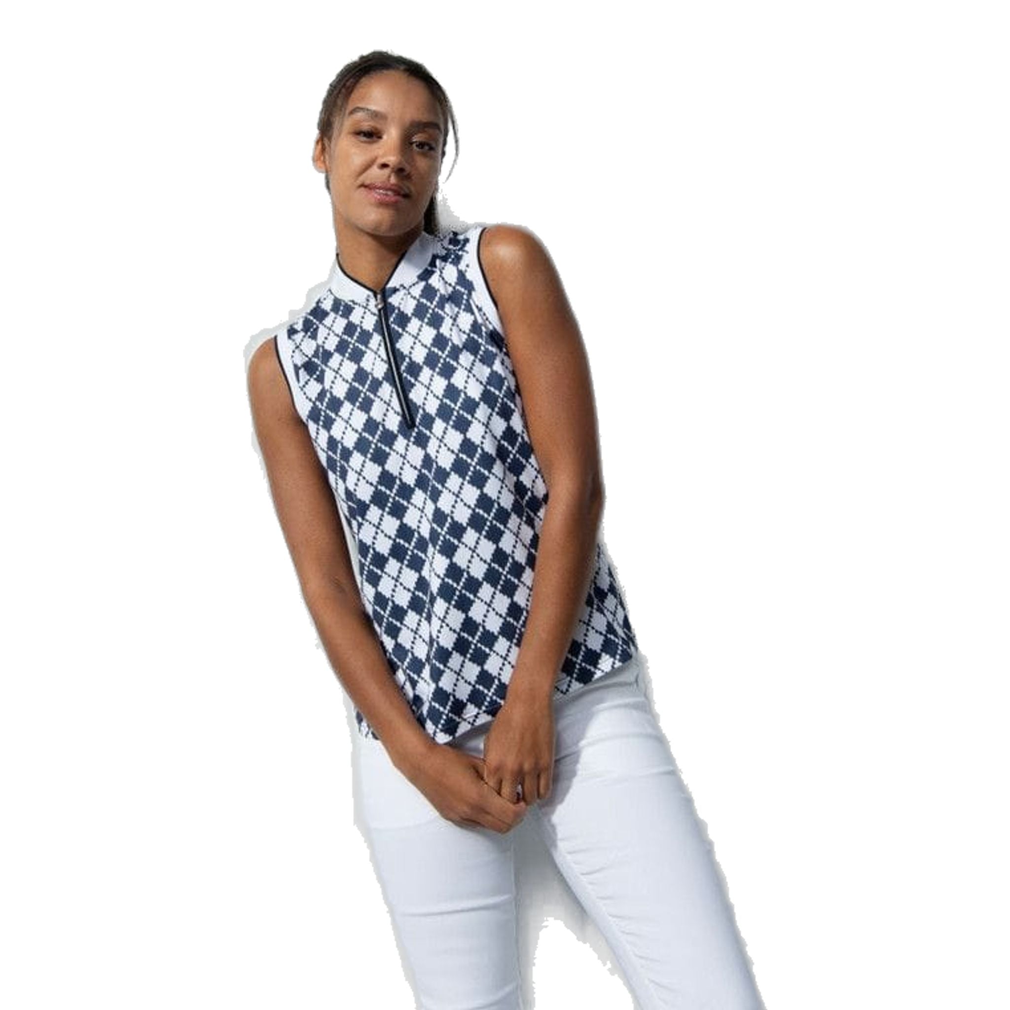 Polo senza maniche Abruzzo Argyle da donna Daily Sports