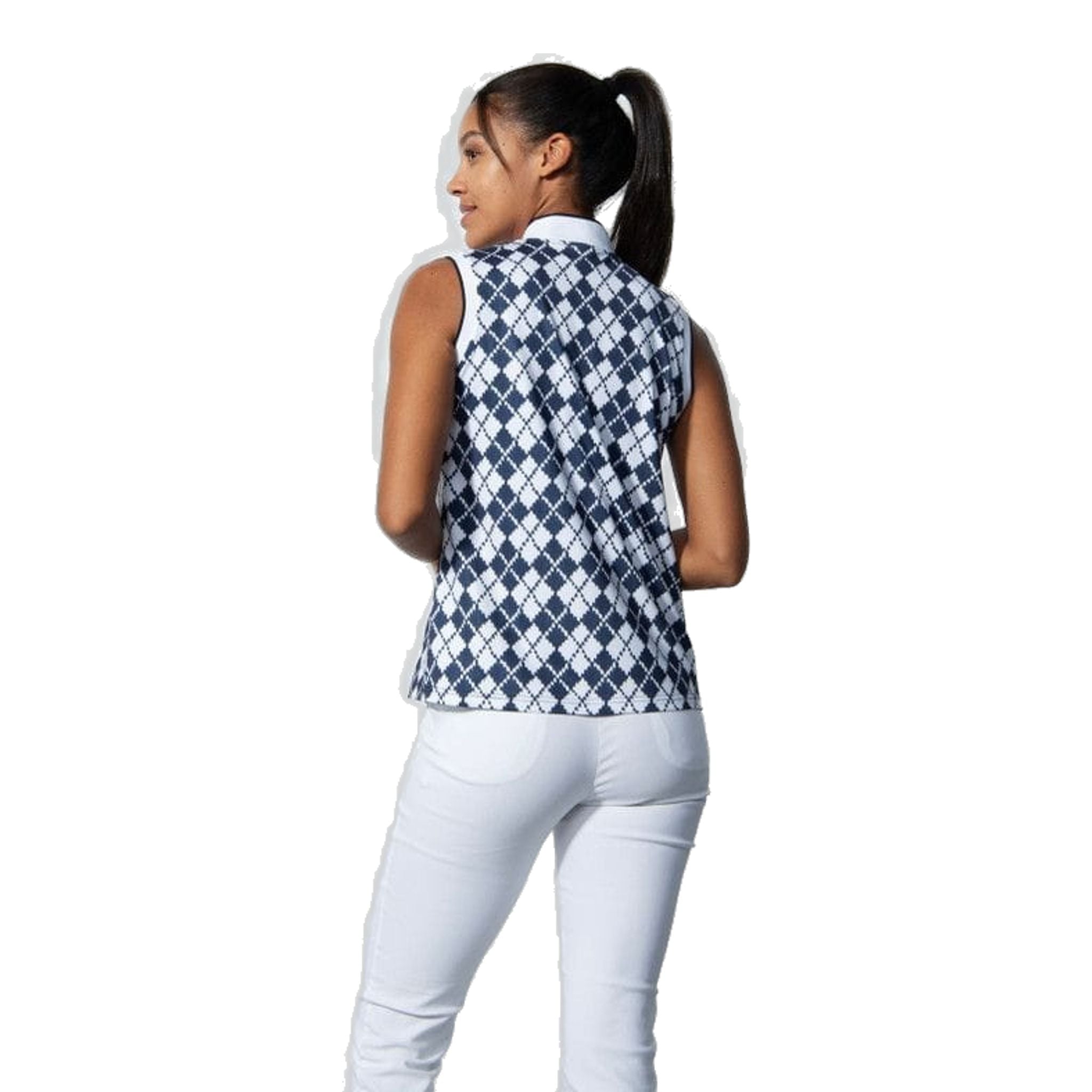 Polo senza maniche Abruzzo Argyle da donna Daily Sports