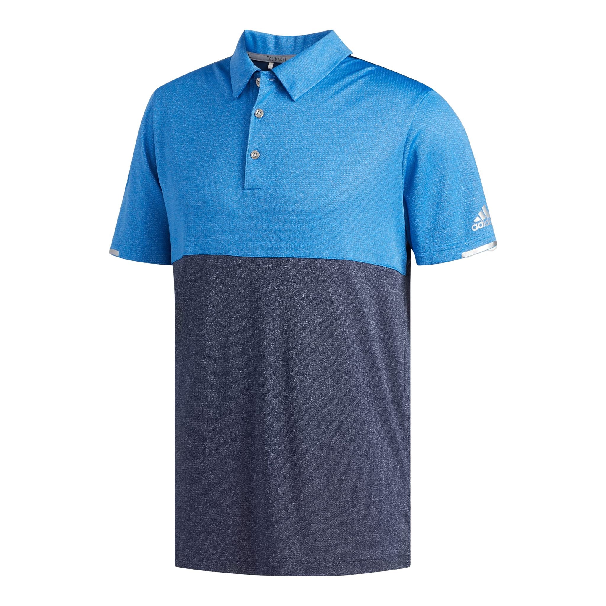 Polo da competizione Adidas Climachill Heather blu/blu navy da uomo